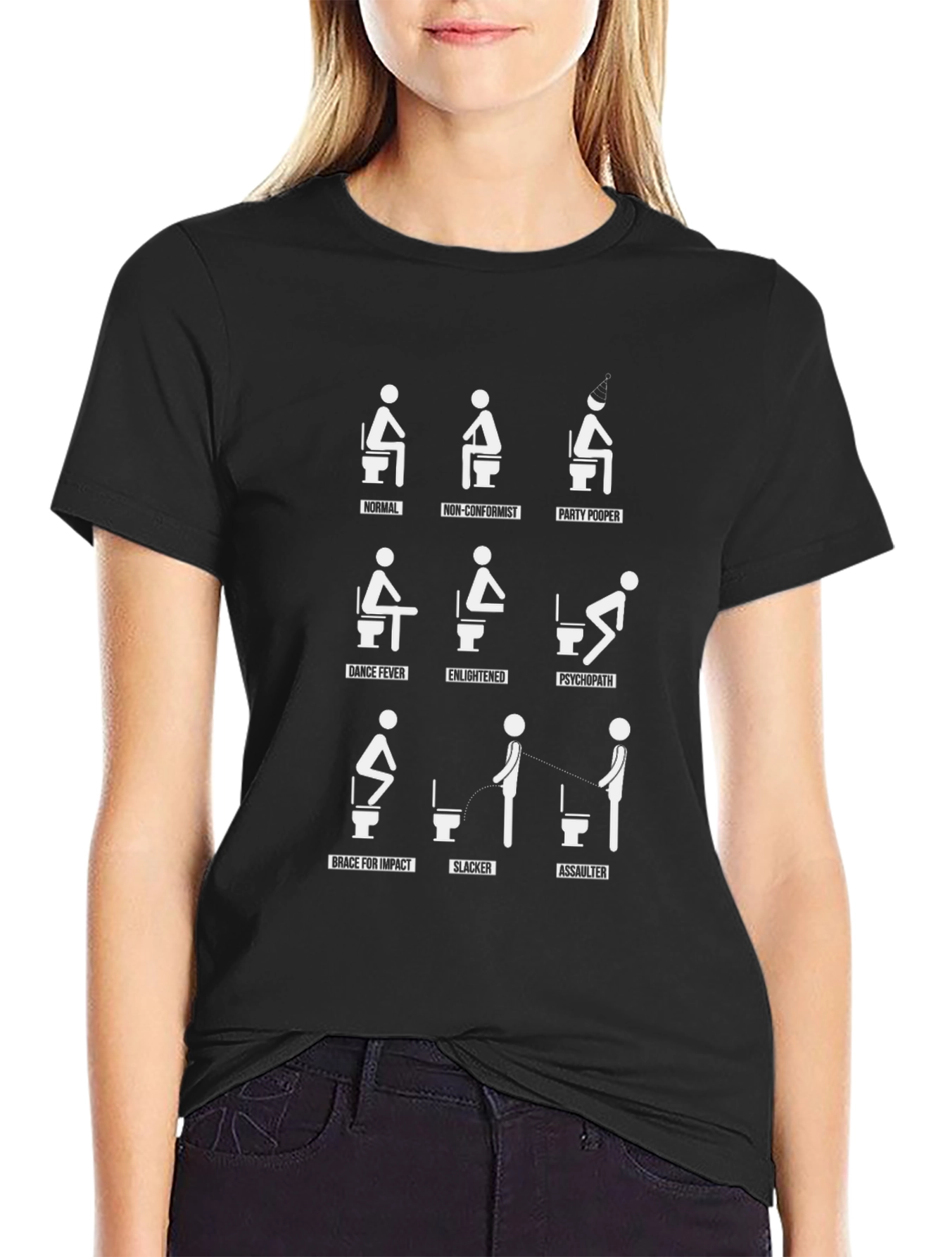 Funny Toilet Humor Graphic T-Shirt