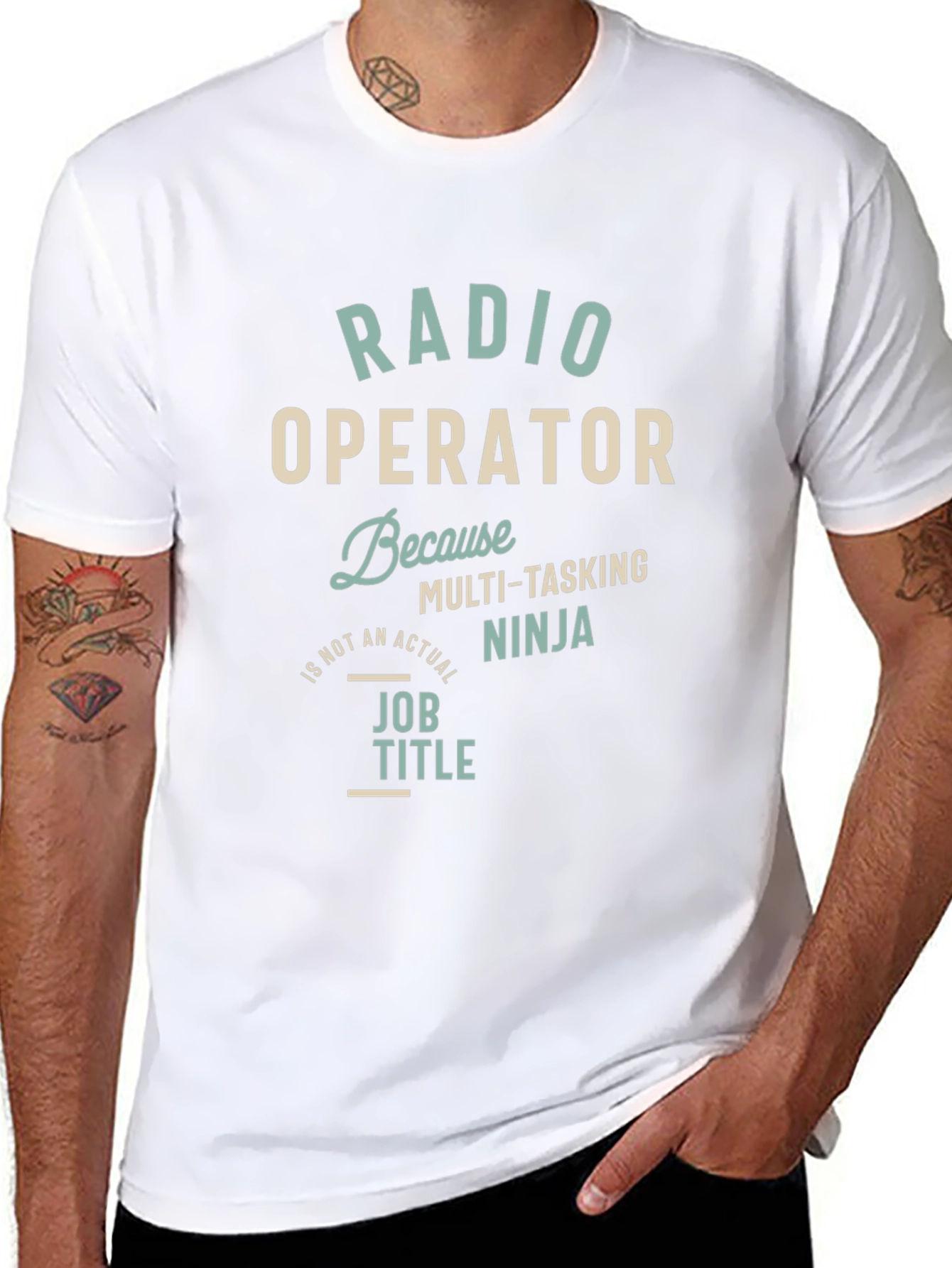 Radio Operator Multi-Tasking Ninja T-Shirt