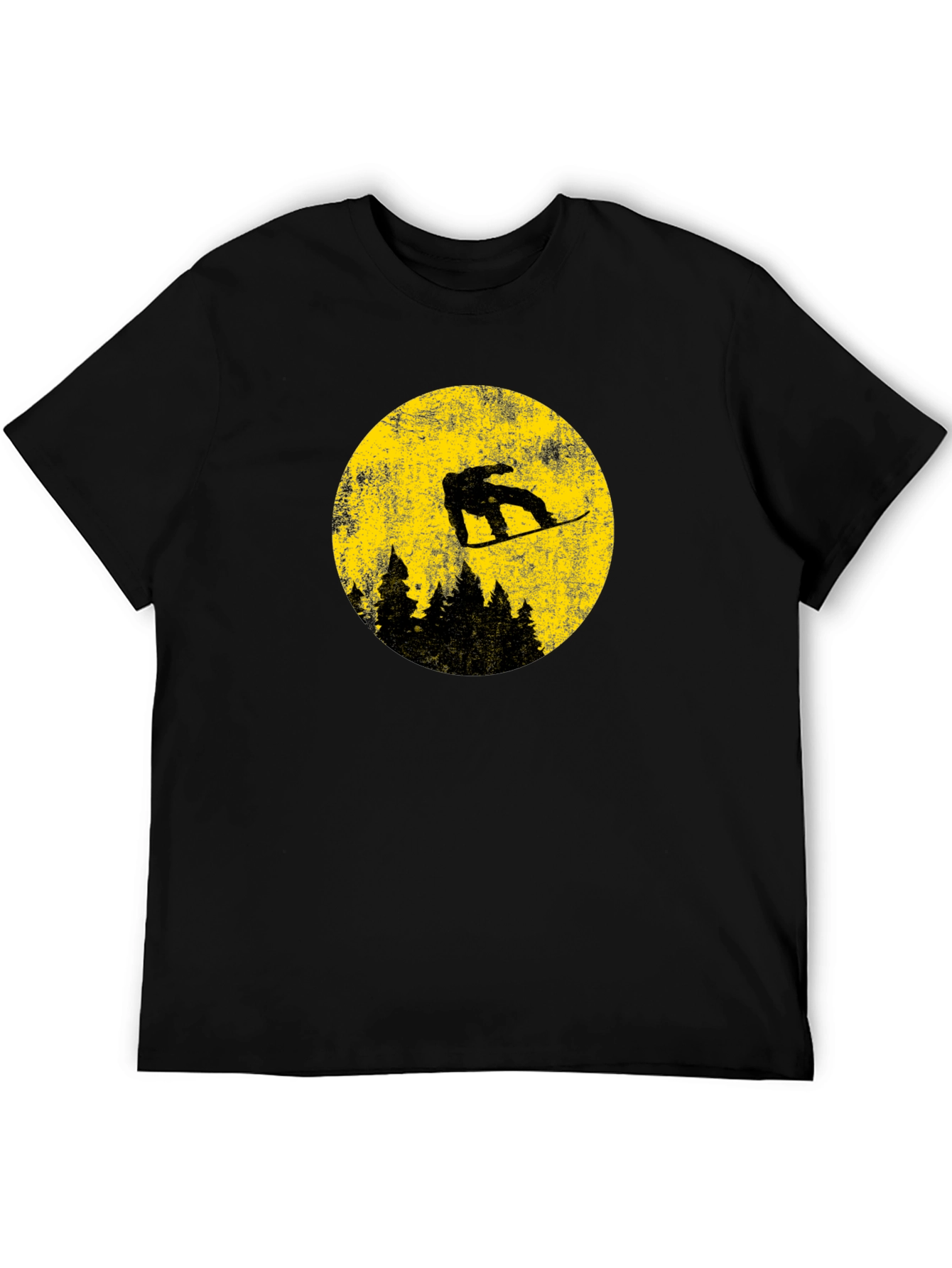 Snowboarder Moon Graphic Tee