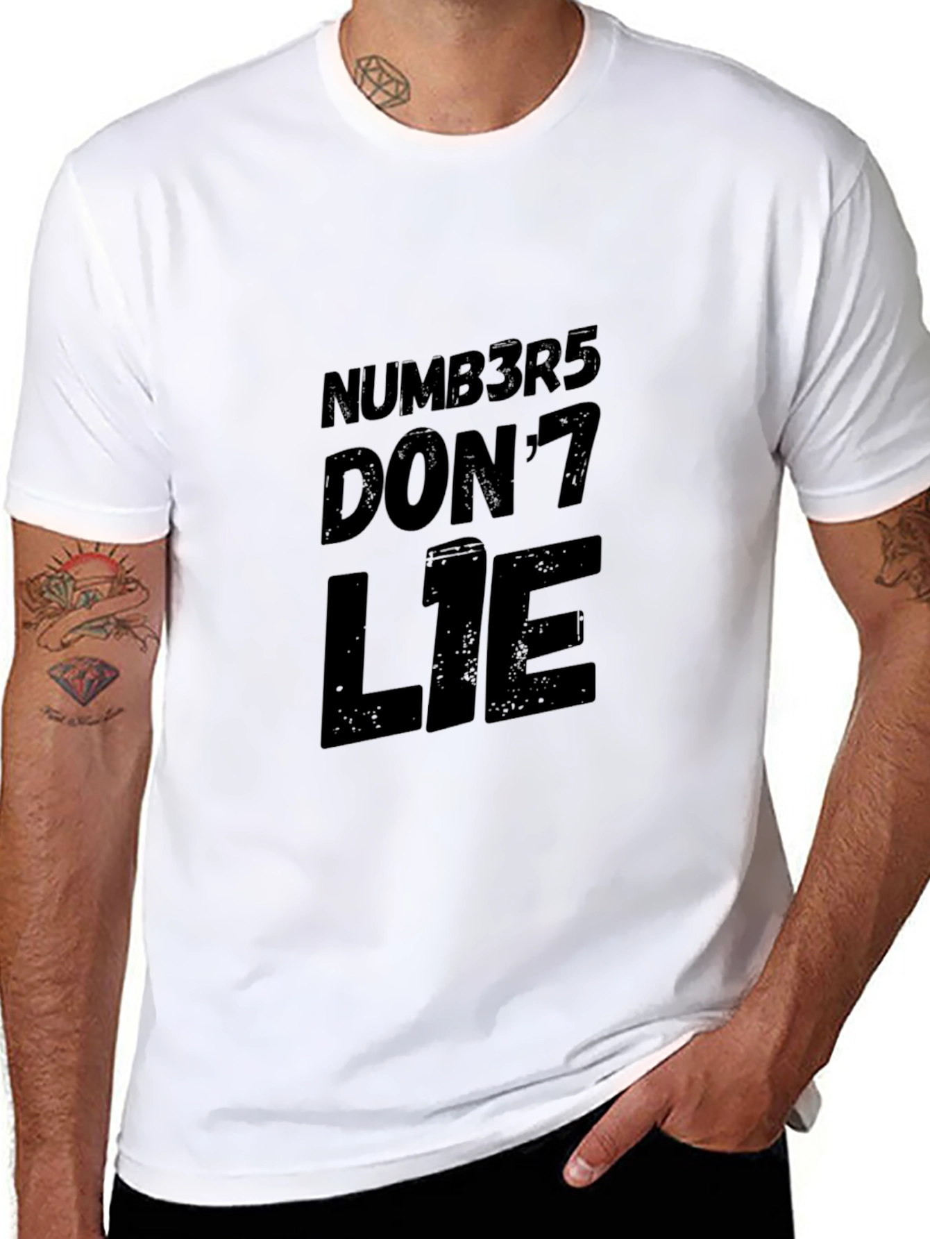 Numb3r5 Dont Lie Black Graphic Tee