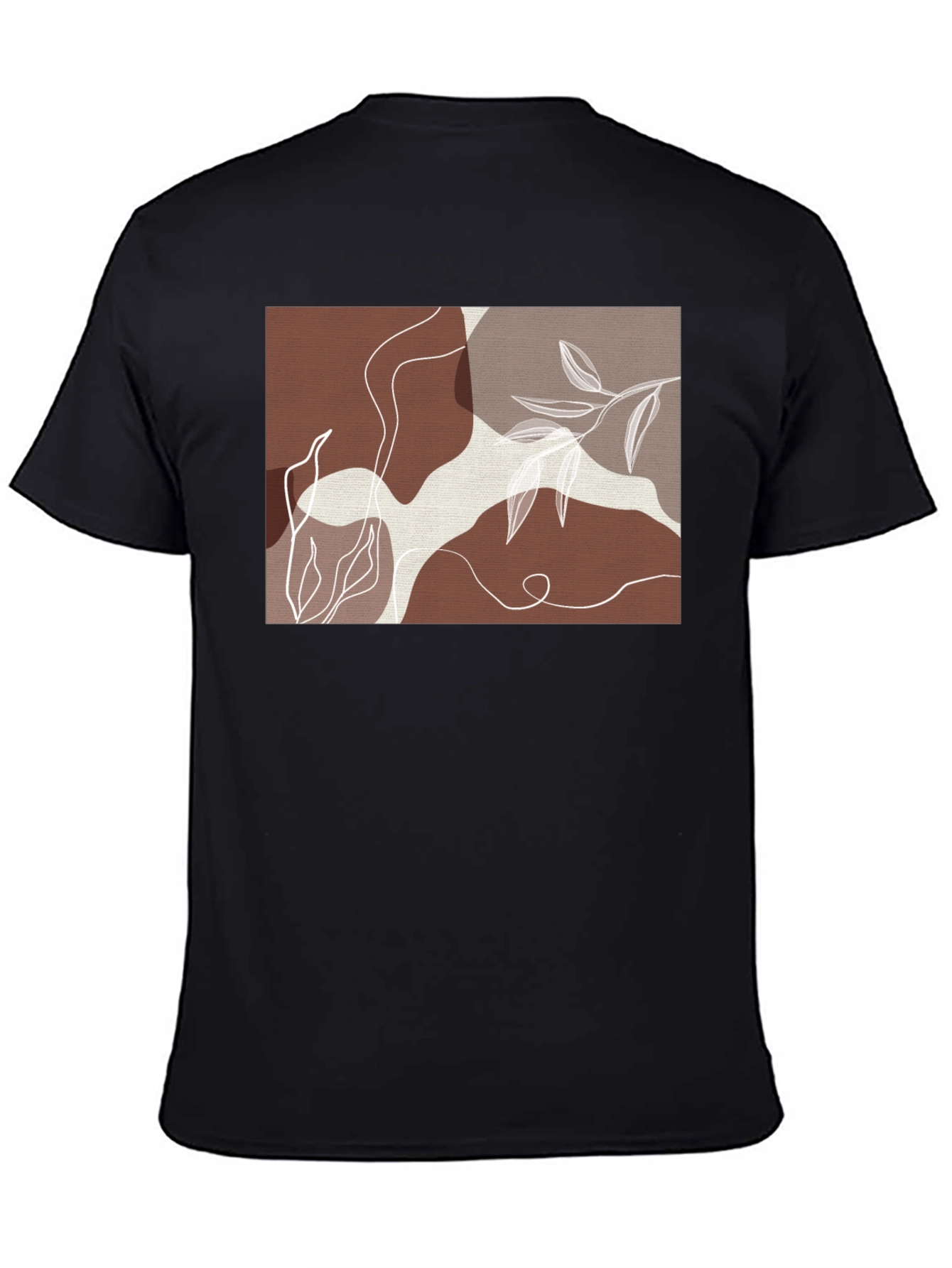 Abstract Botanical T-Shirt - Modern Art Tee