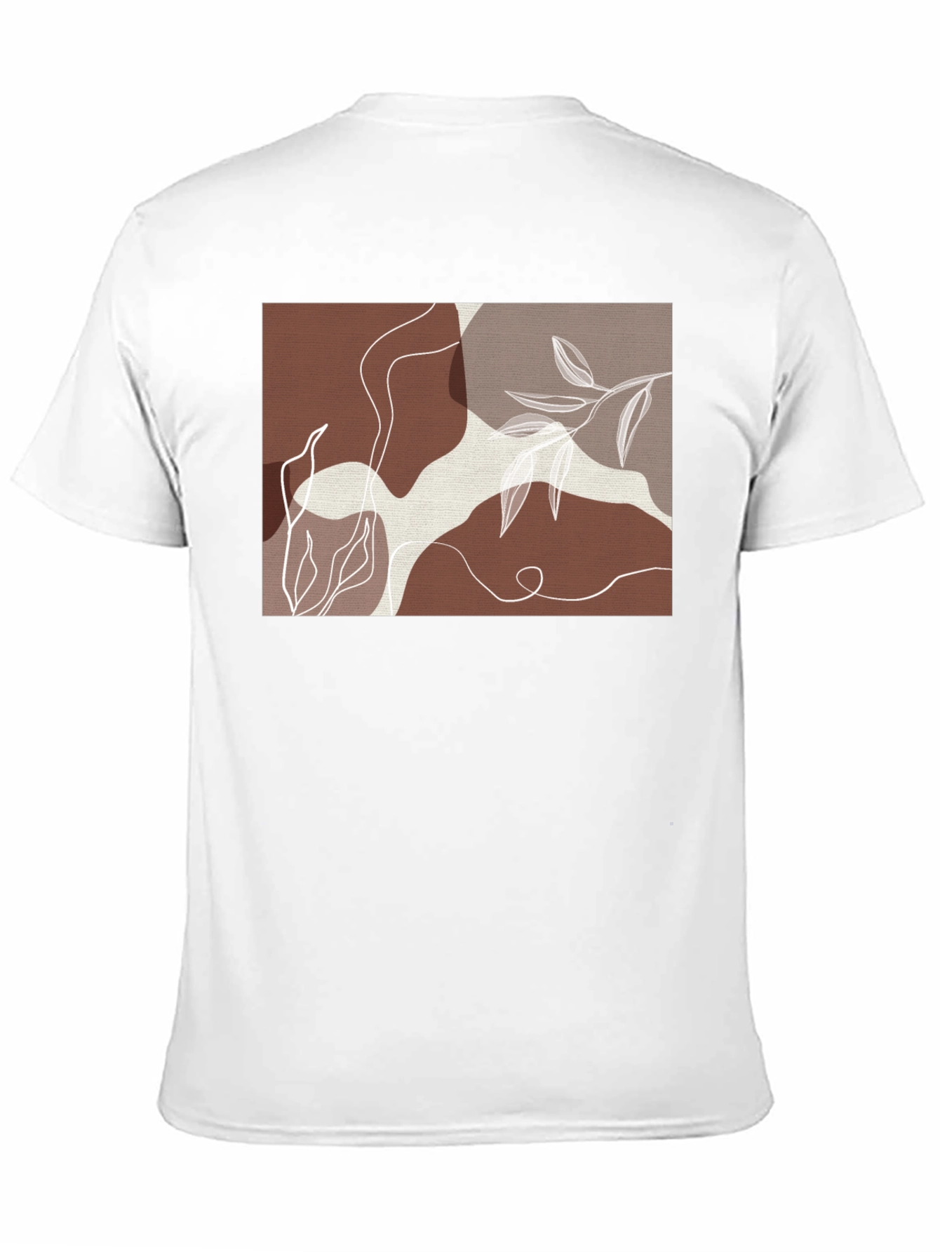 Abstract Botanical T-Shirt - Modern Art Tee
