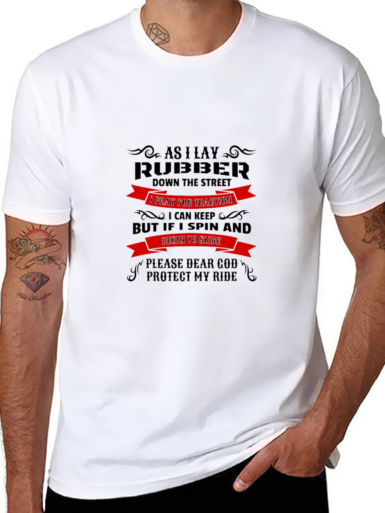 As I Lay Rubber Graphic Tee