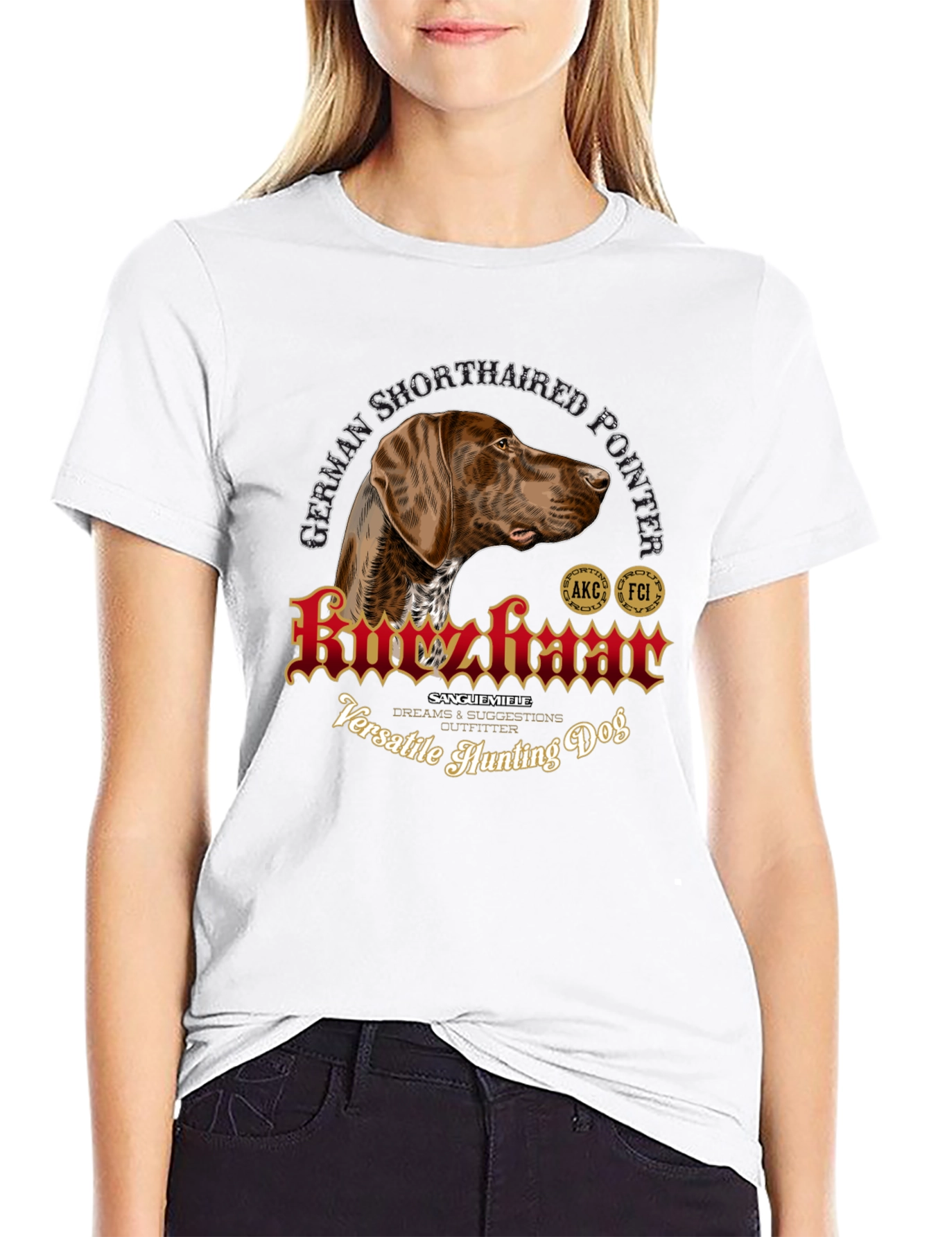 German Shorthaired Pointer Hunting Dog T-Shirt