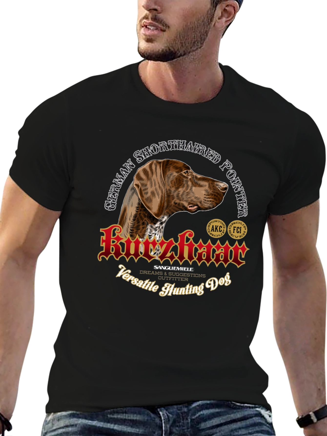 German Shorthaired Pointer Hunting Dog T-Shirt