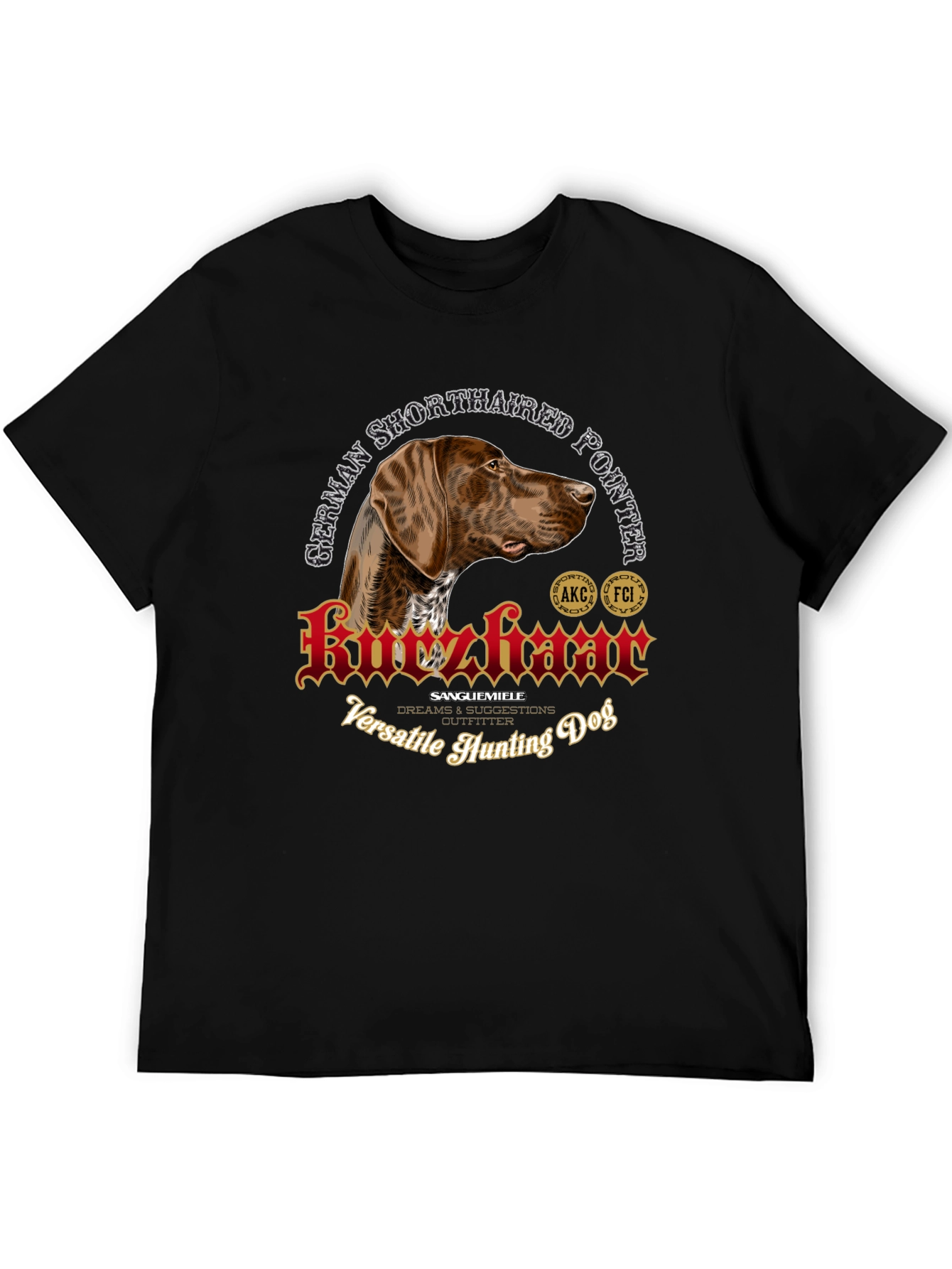 German Shorthaired Pointer Hunting Dog T-Shirt