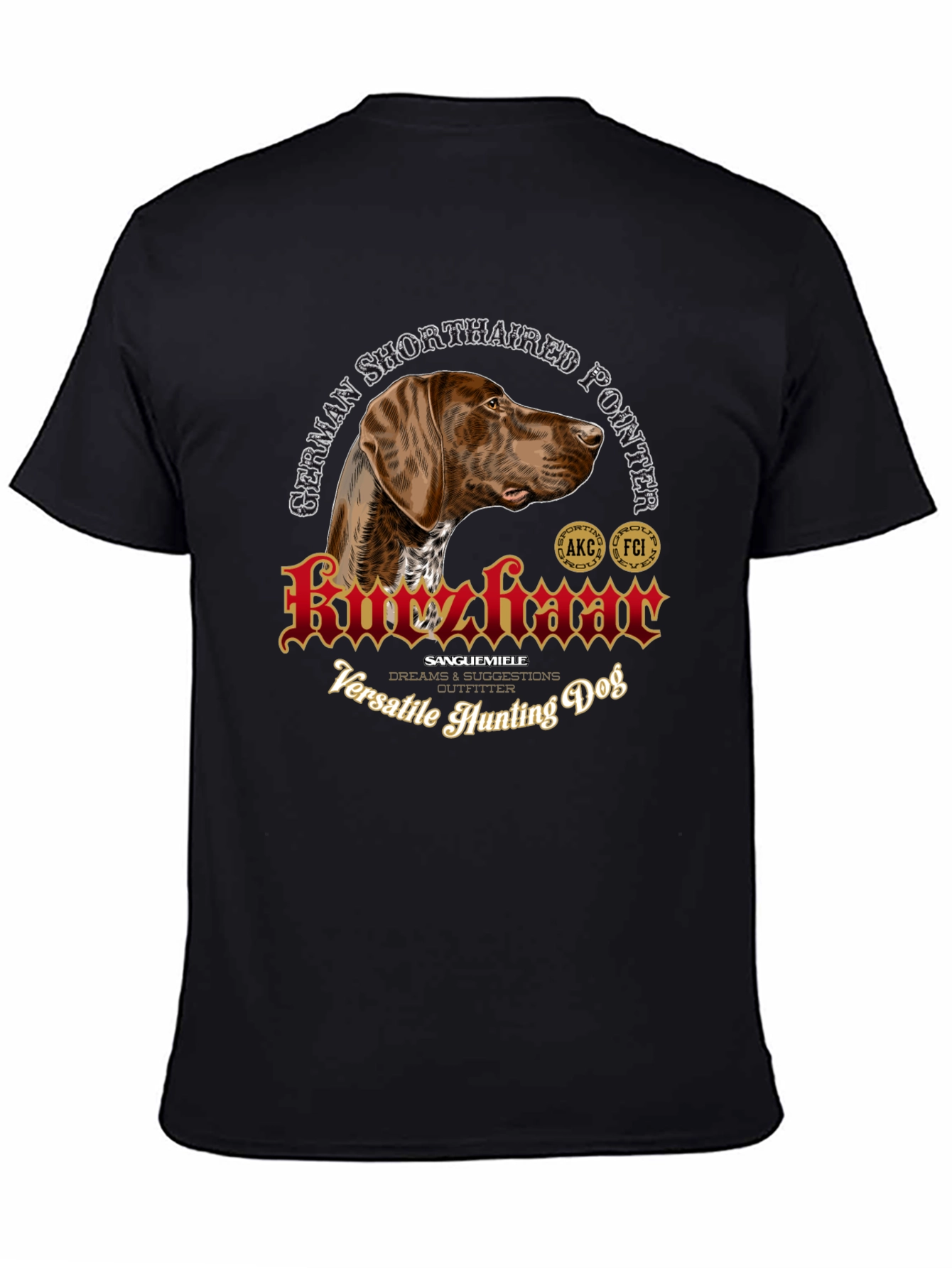 German Shorthaired Pointer Hunting Dog T-Shirt