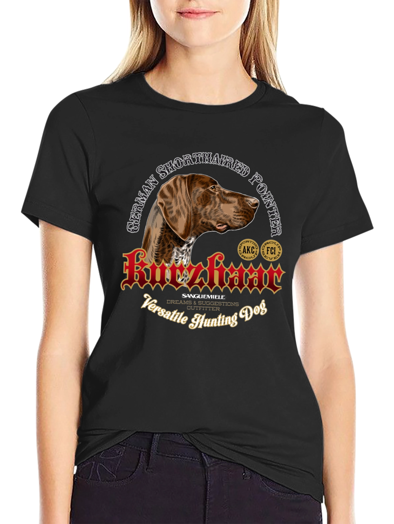German Shorthaired Pointer Hunting Dog T-Shirt