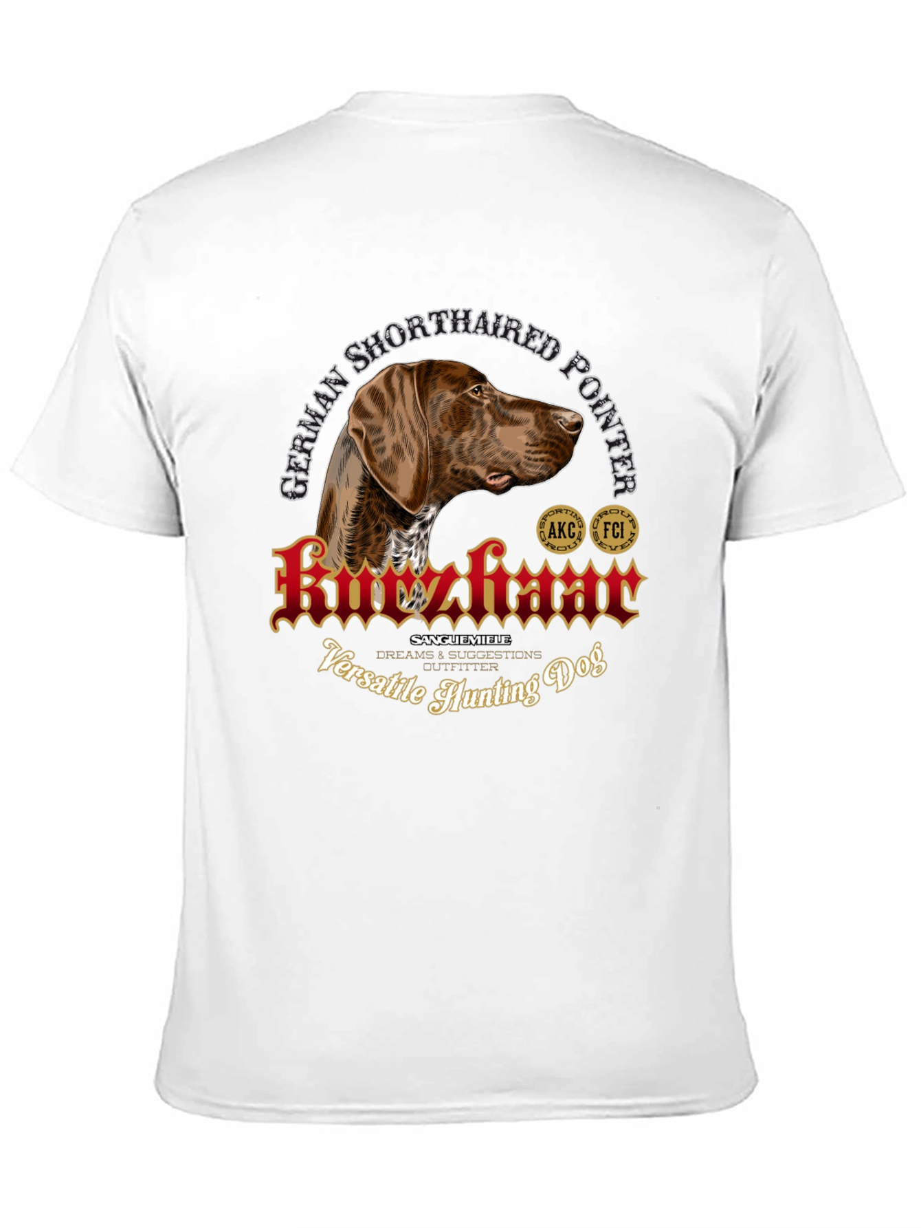 German Shorthaired Pointer Hunting Dog T-Shirt