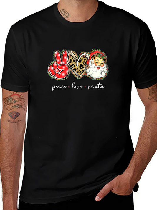 Peace Love Santa T-Shirt