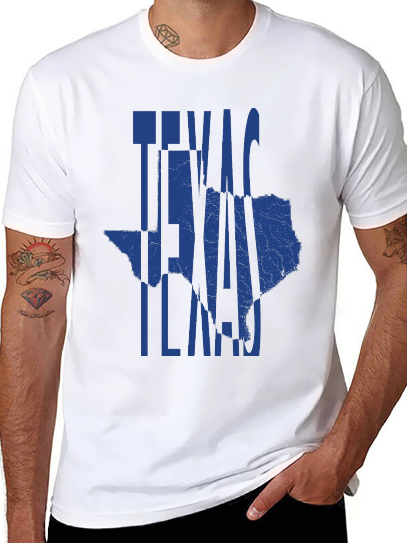 Texas State Map Graphic Tee