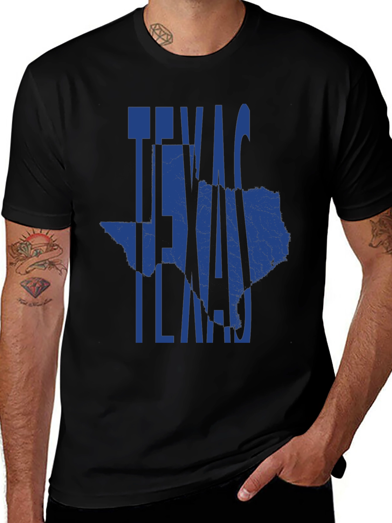 Texas State Map Graphic Tee