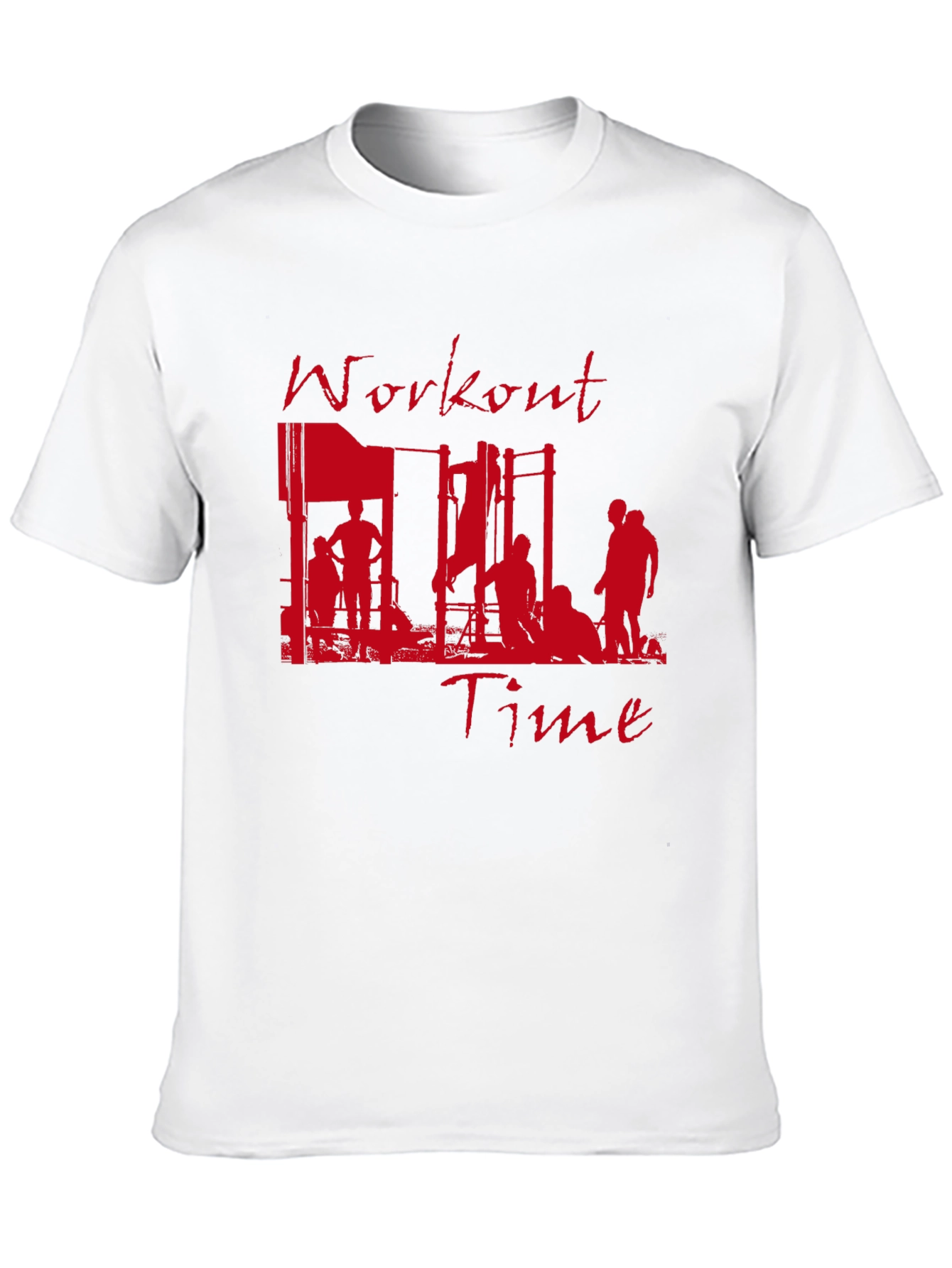 Workout Time Graphic Tee - Gym Motivation Shirt