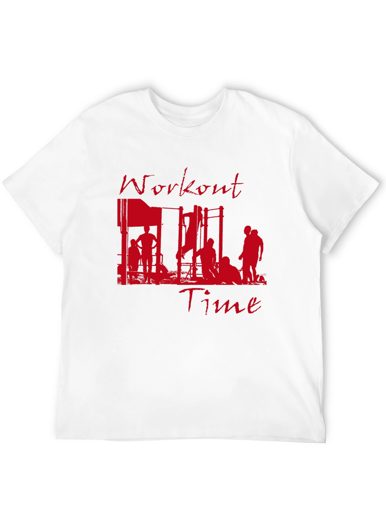 Workout Time Graphic Tee - Gym Motivation Shirt