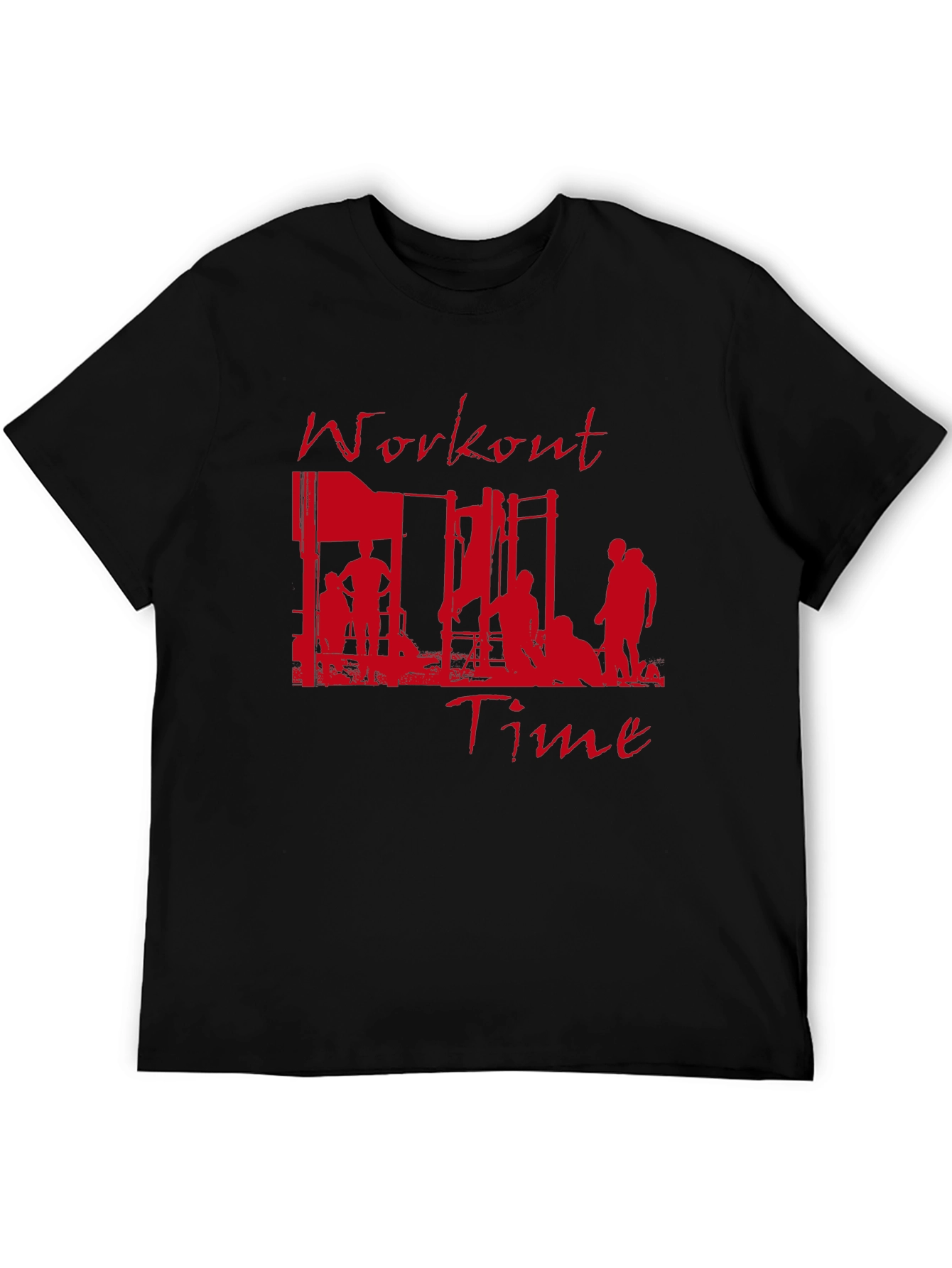 Workout Time Graphic Tee - Gym Motivation Shirt