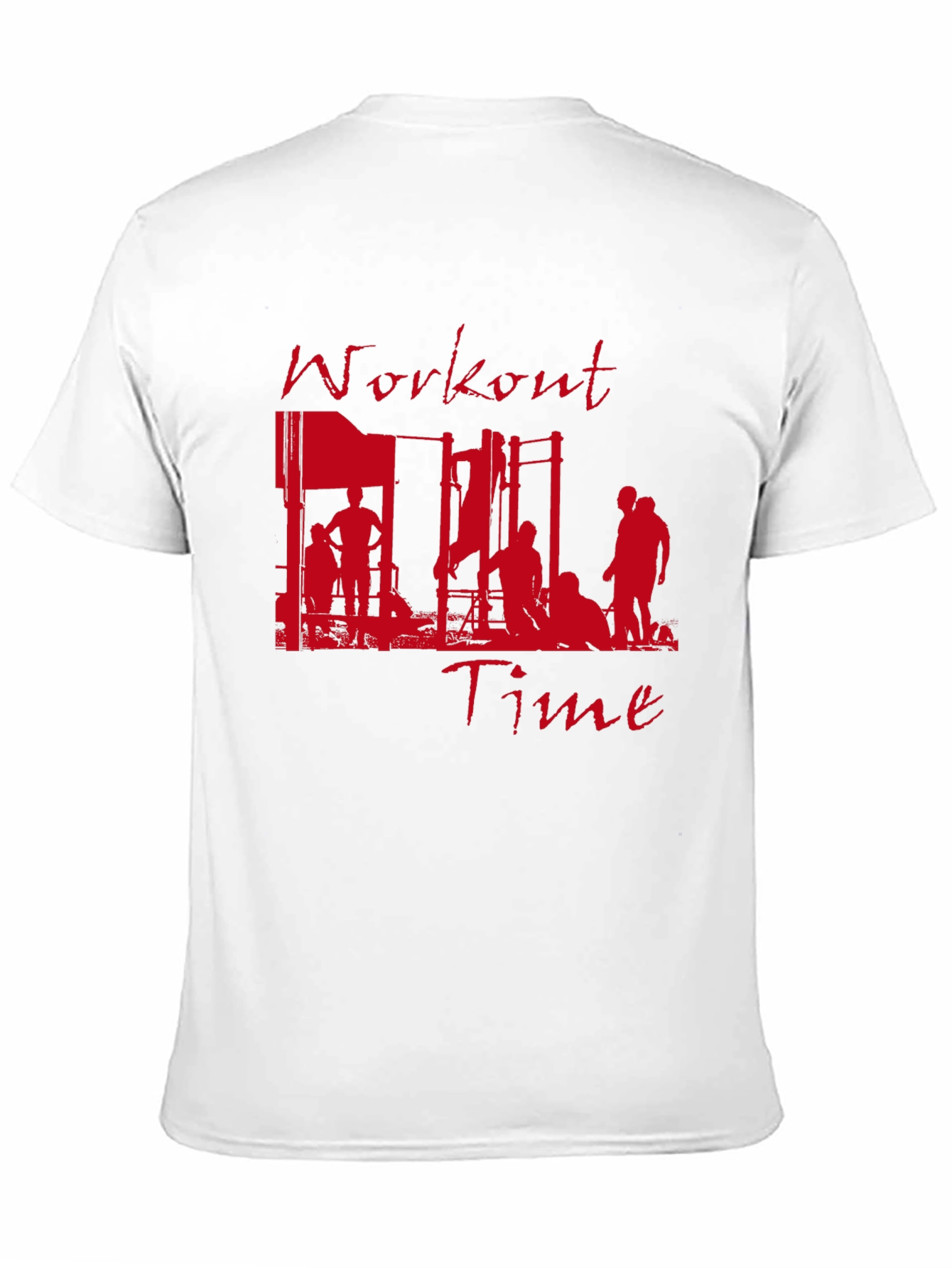 Workout Time Graphic Tee - Gym Motivation Shirt