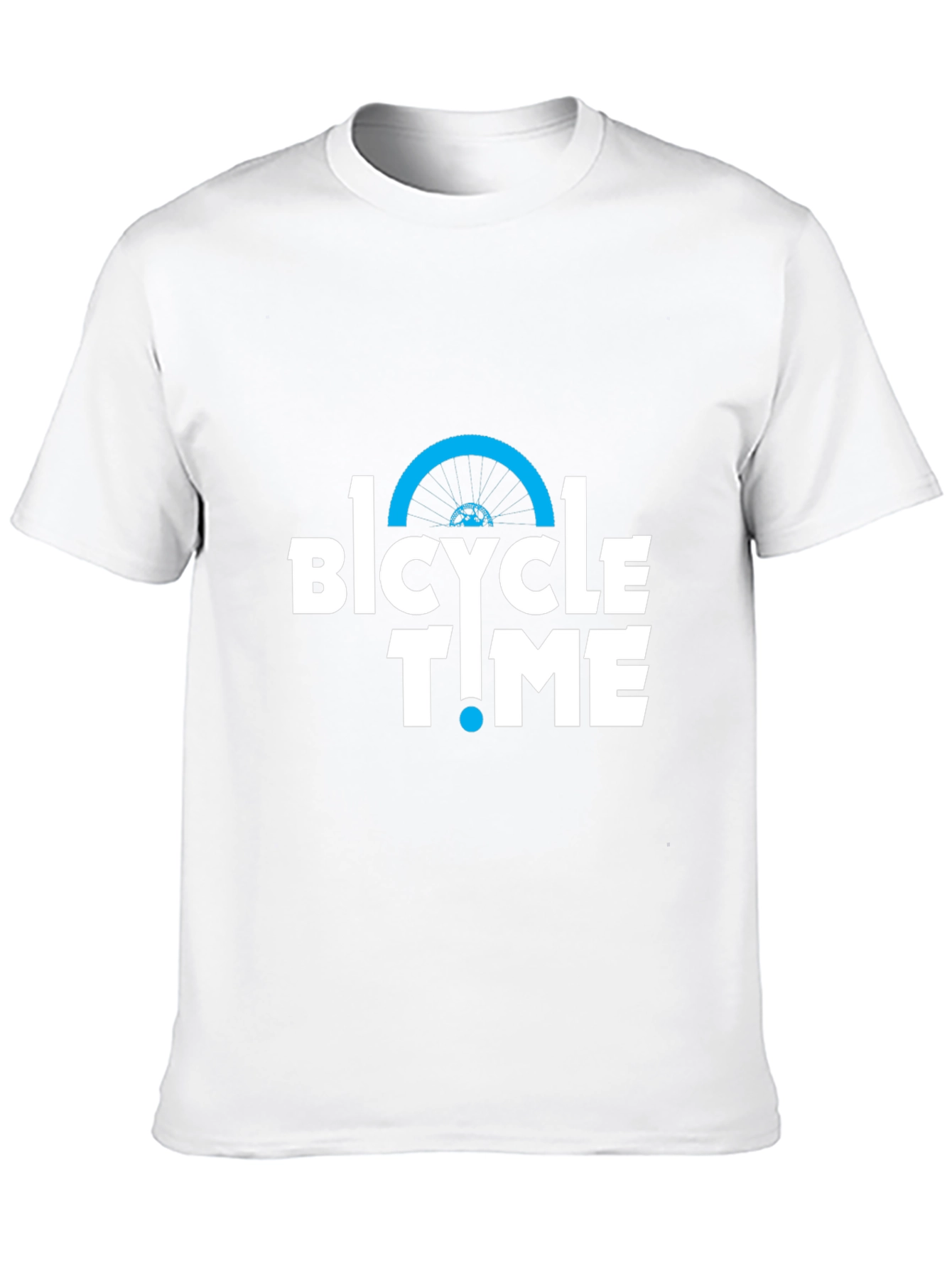 Bicycle Time Graphic Tee - Black Cotton T-Shirt