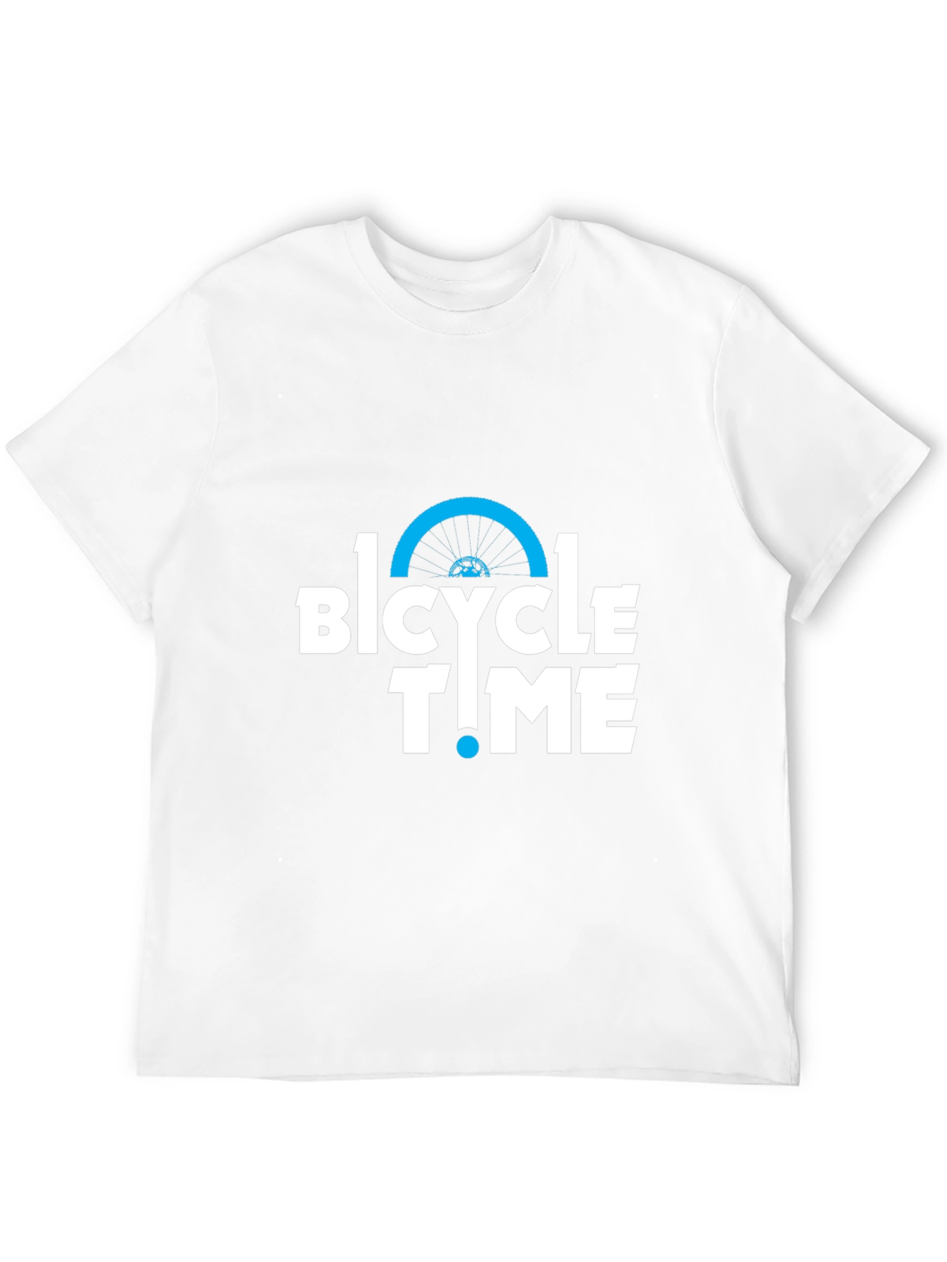 Bicycle Time Graphic Tee - Black Cotton T-Shirt