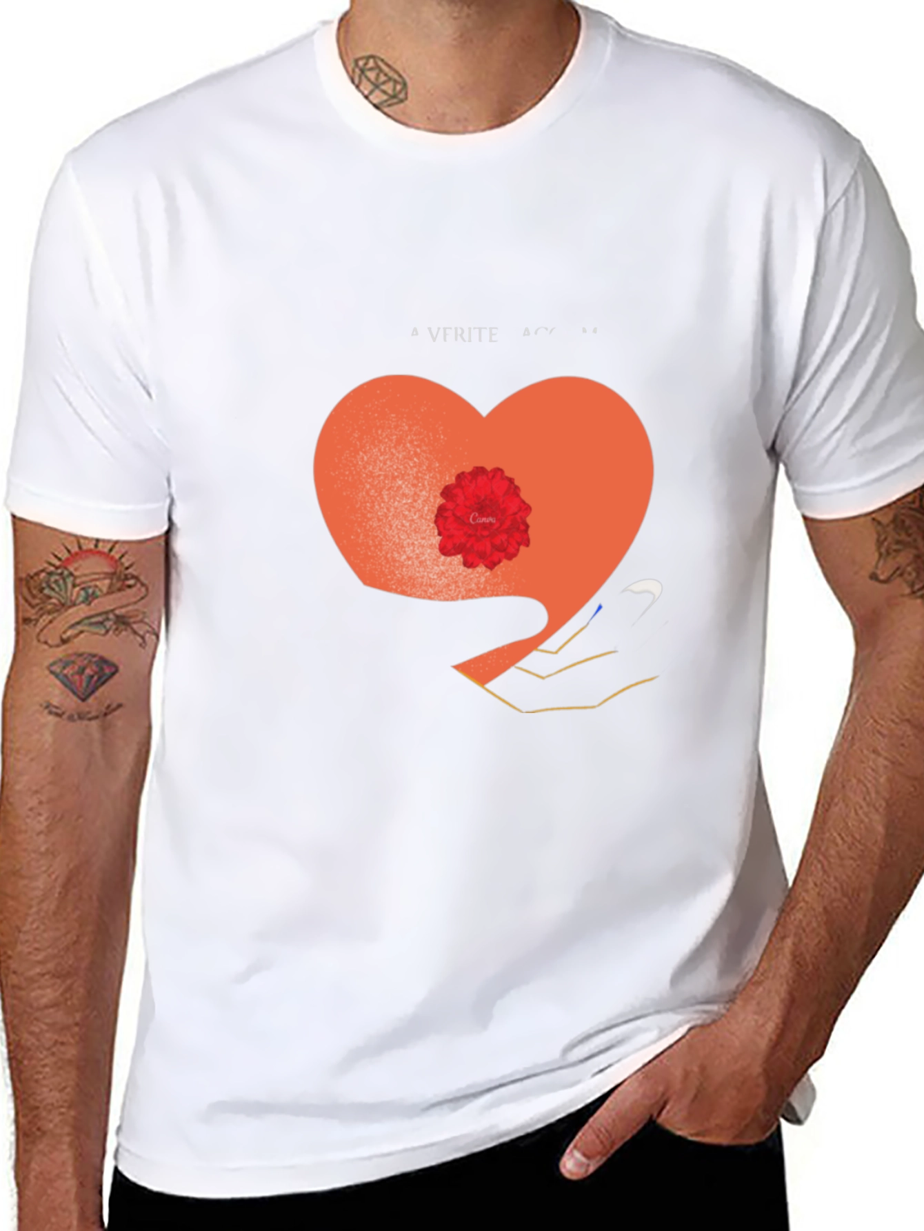 Heart Graphic Tee - Stylish and Unique Design
