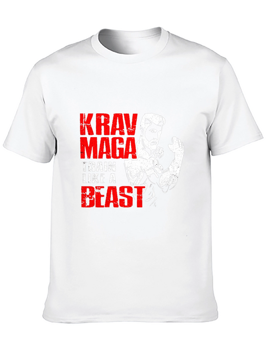 Krav Maga Train Like a Beast Black T-Shirt