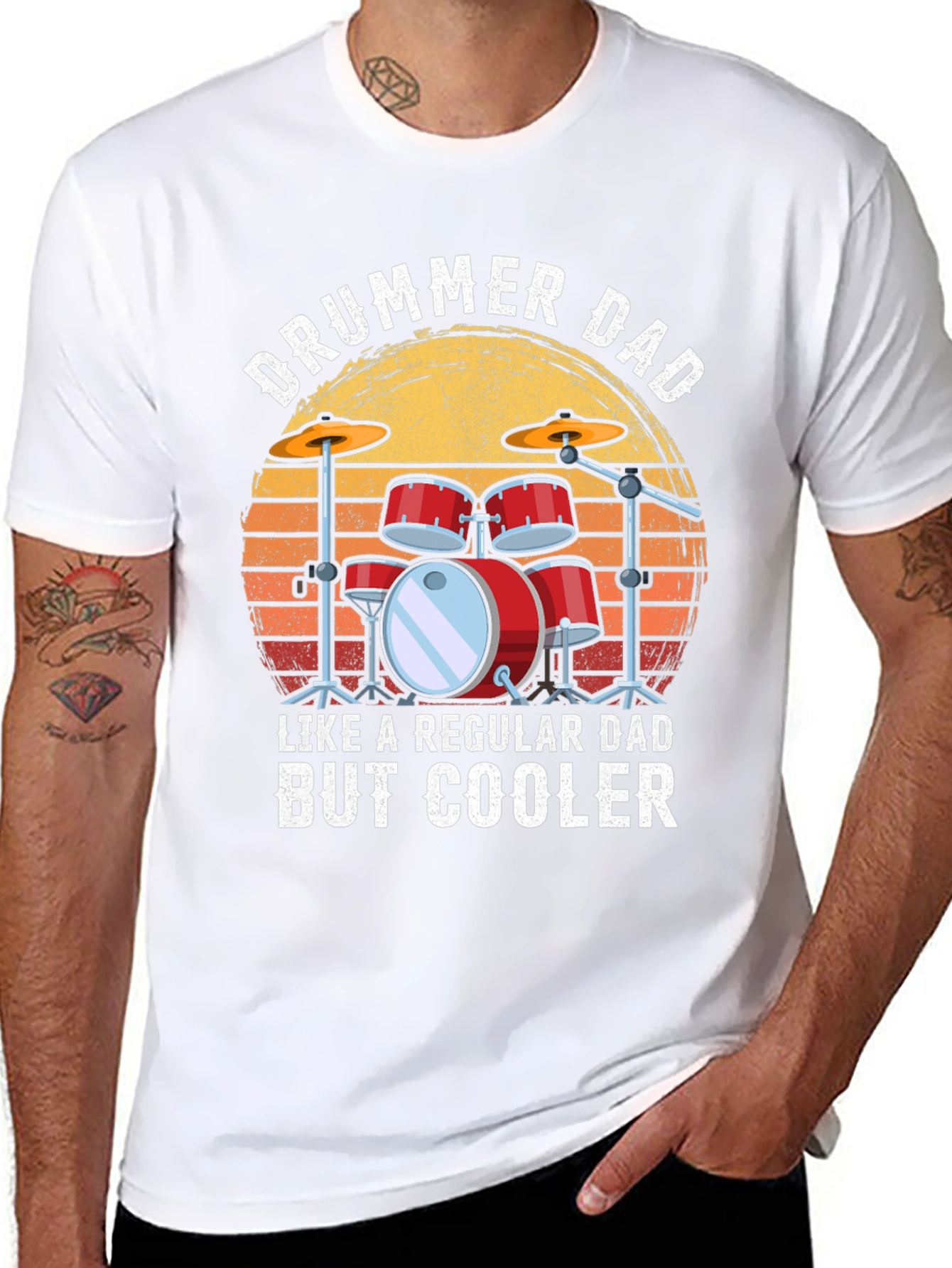 Drummer Dad T-Shirt - Cool Dad Gift