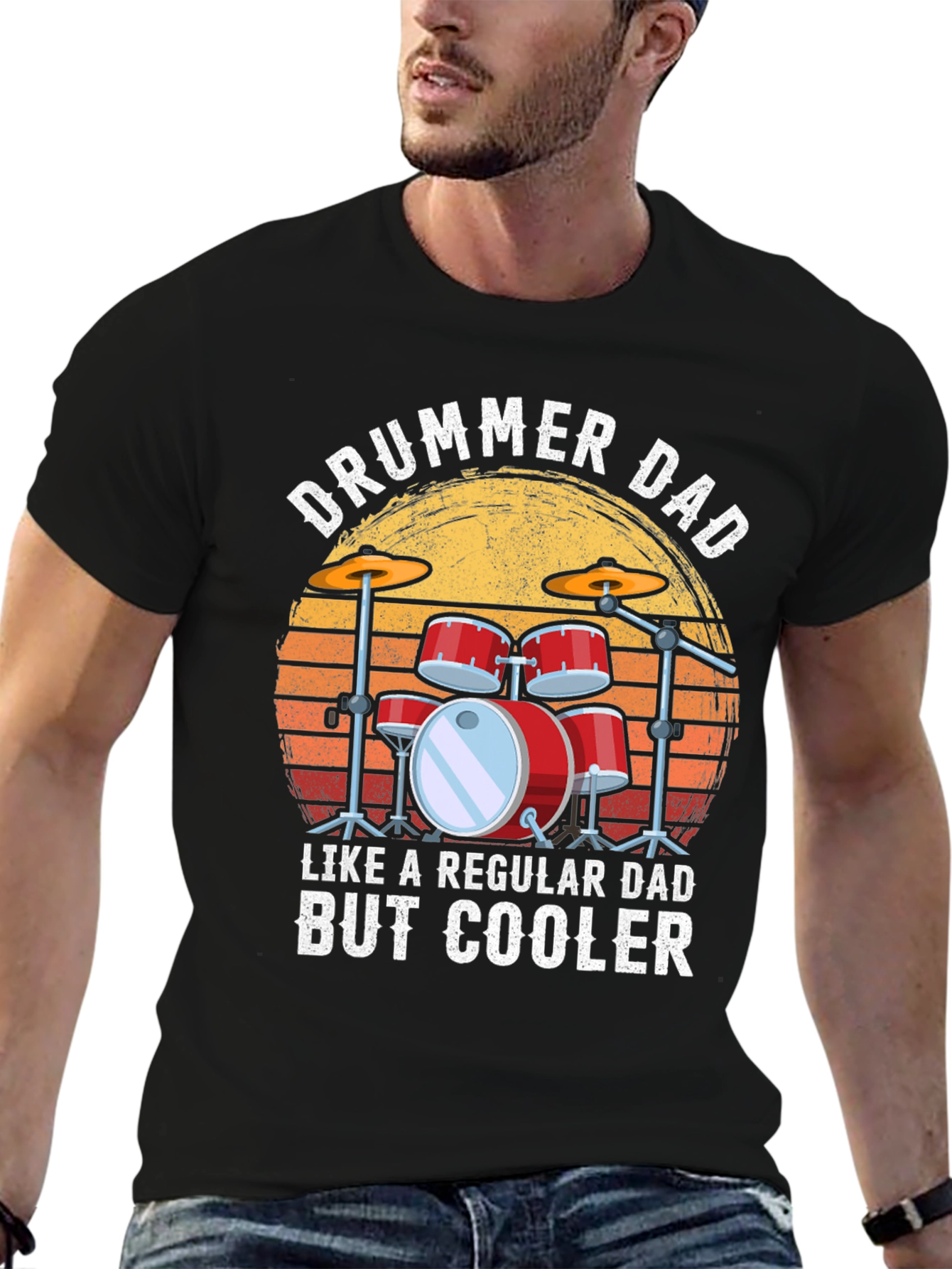 Drummer Dad T-Shirt - Cool Dad Gift
