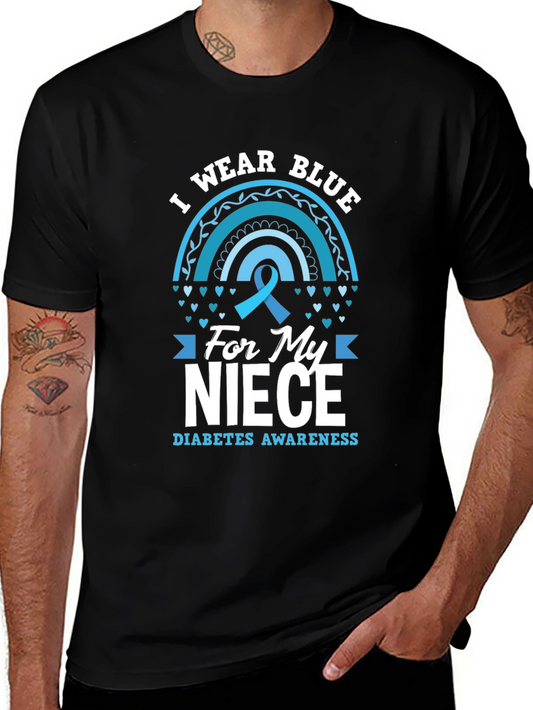 I Wear Blue for My Niece Diabetes Awareness T-Shirt