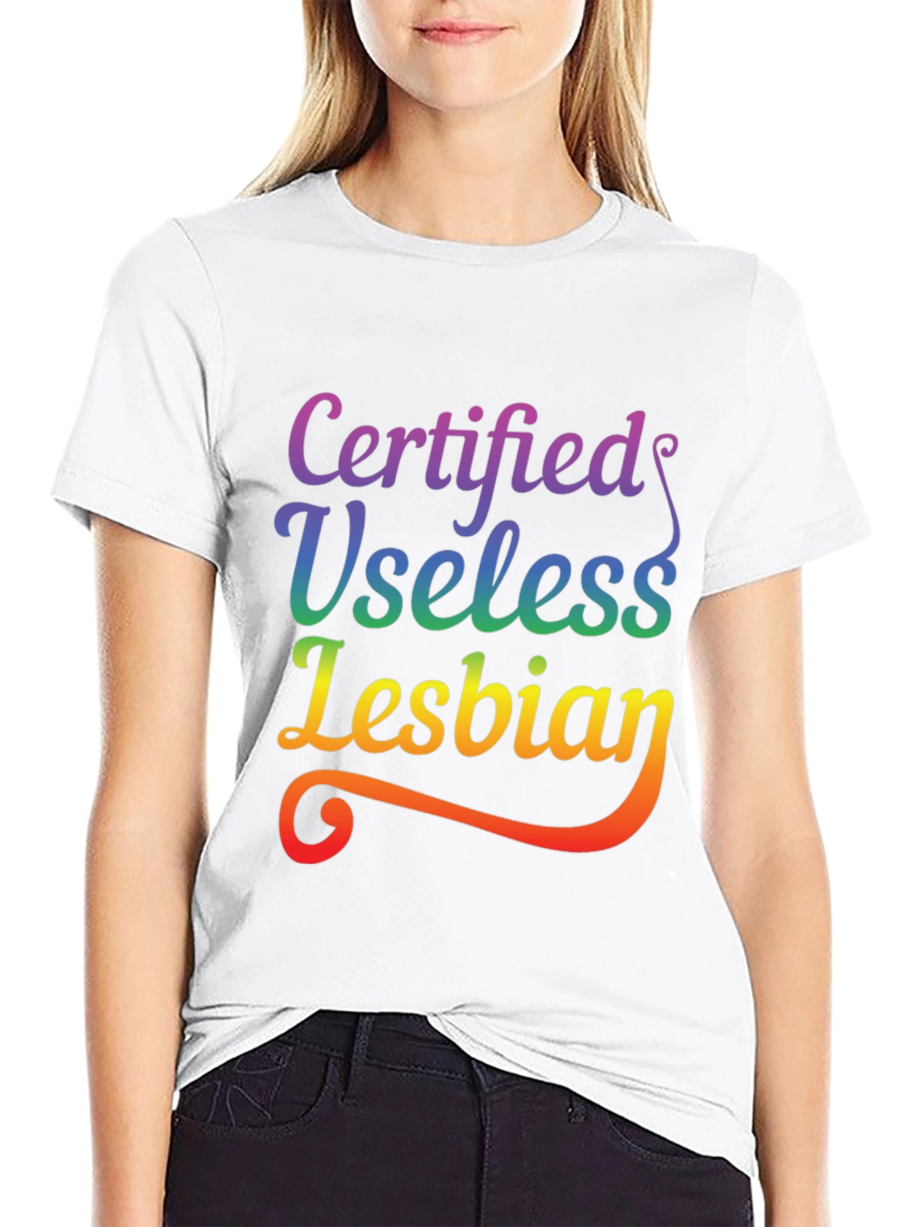 Certified Useless Lesbian Pride T-Shirt