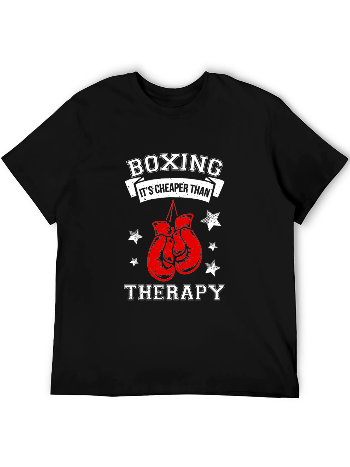 Boxing Cheaper Than Therapy Graphic Tee