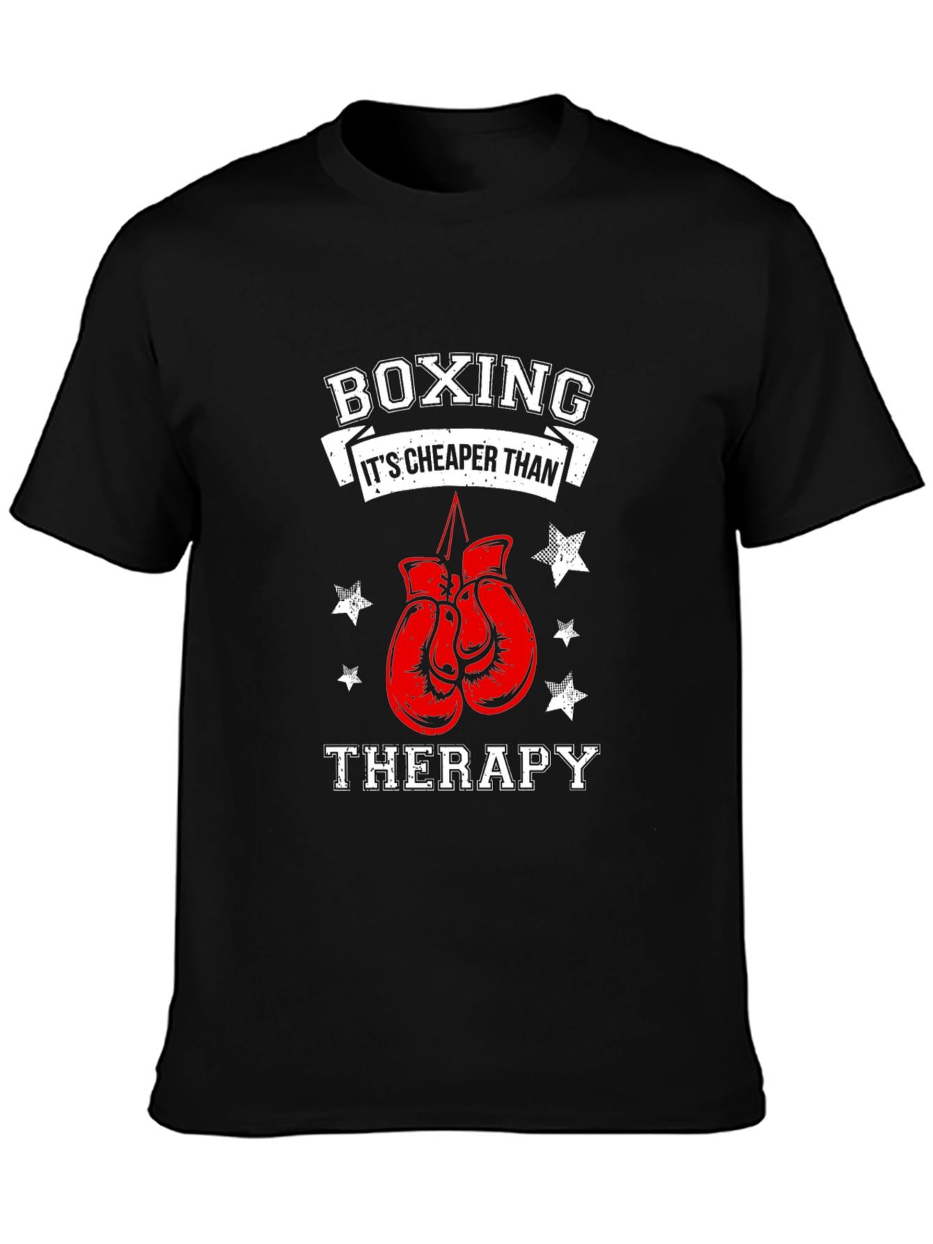 Boxing Cheaper Than Therapy Graphic Tee