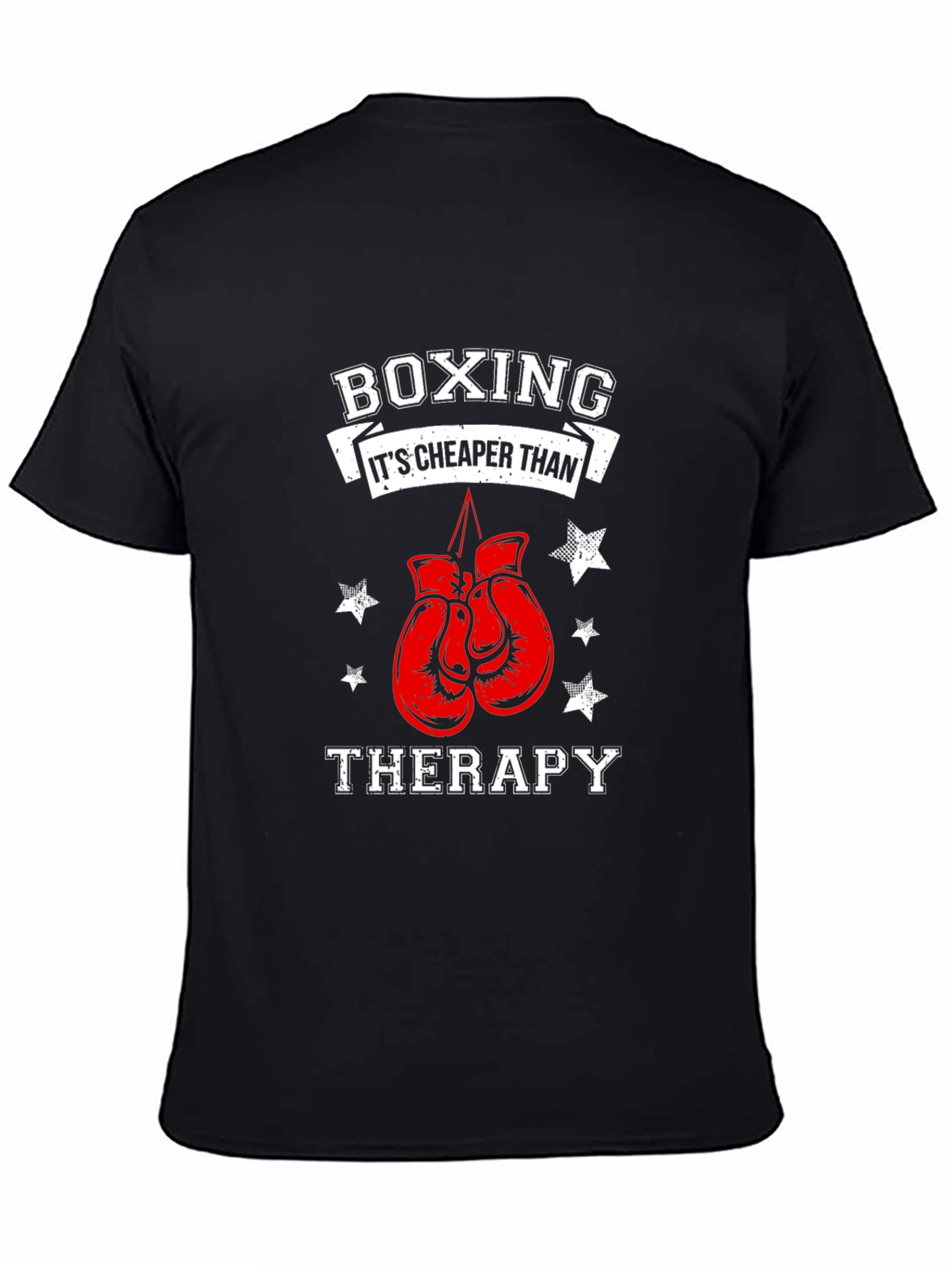Boxing Cheaper Than Therapy Graphic Tee