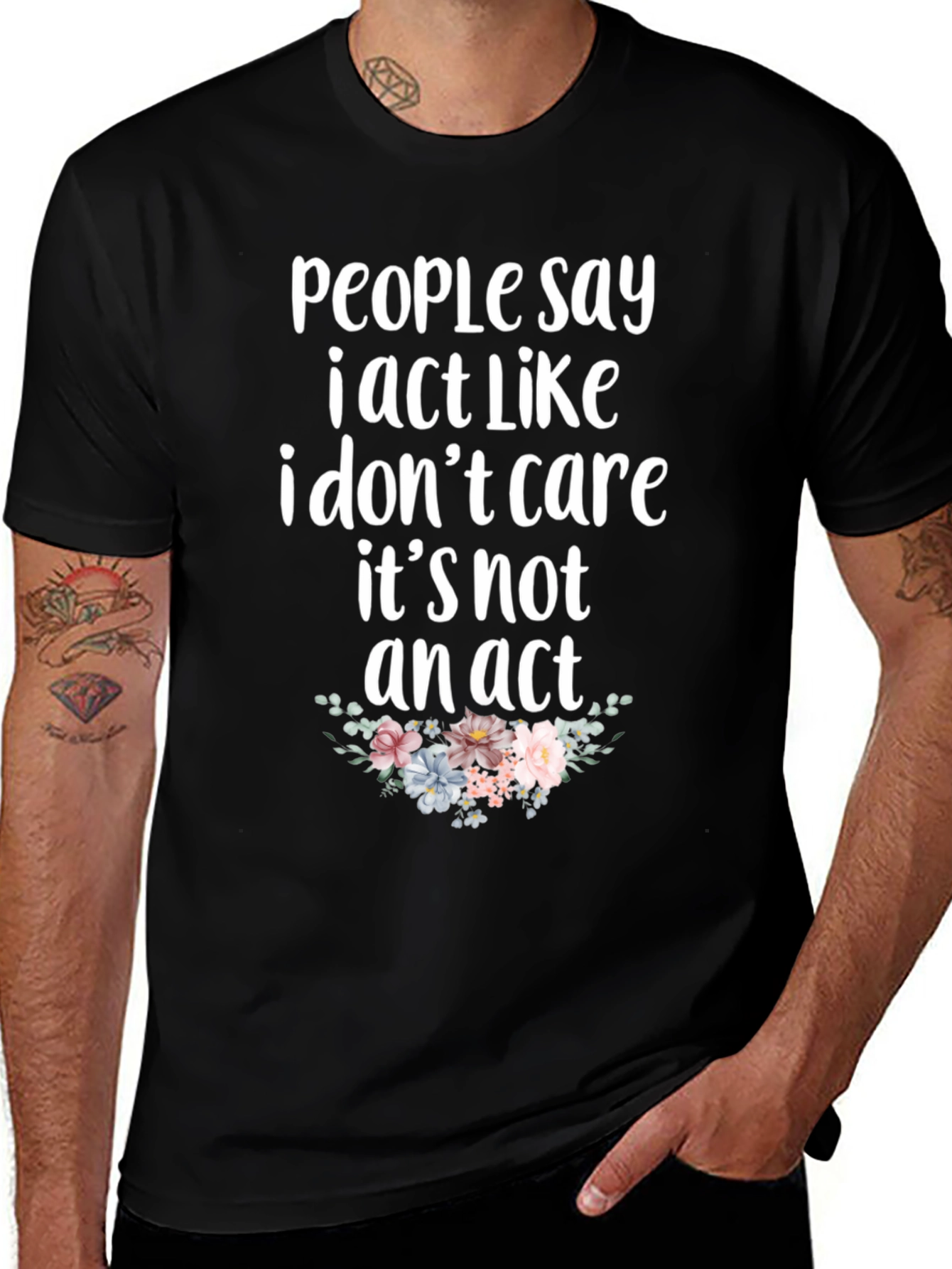 I Dont Care Graphic Tee