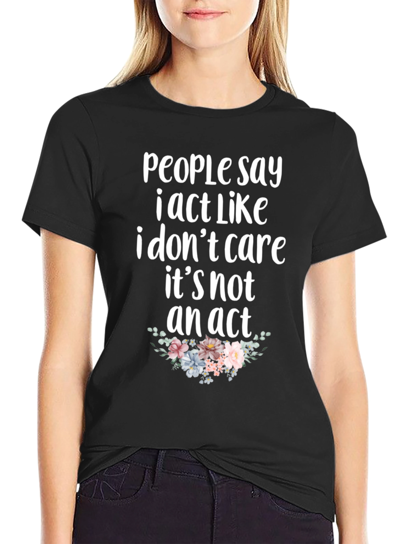 I Dont Care Graphic Tee