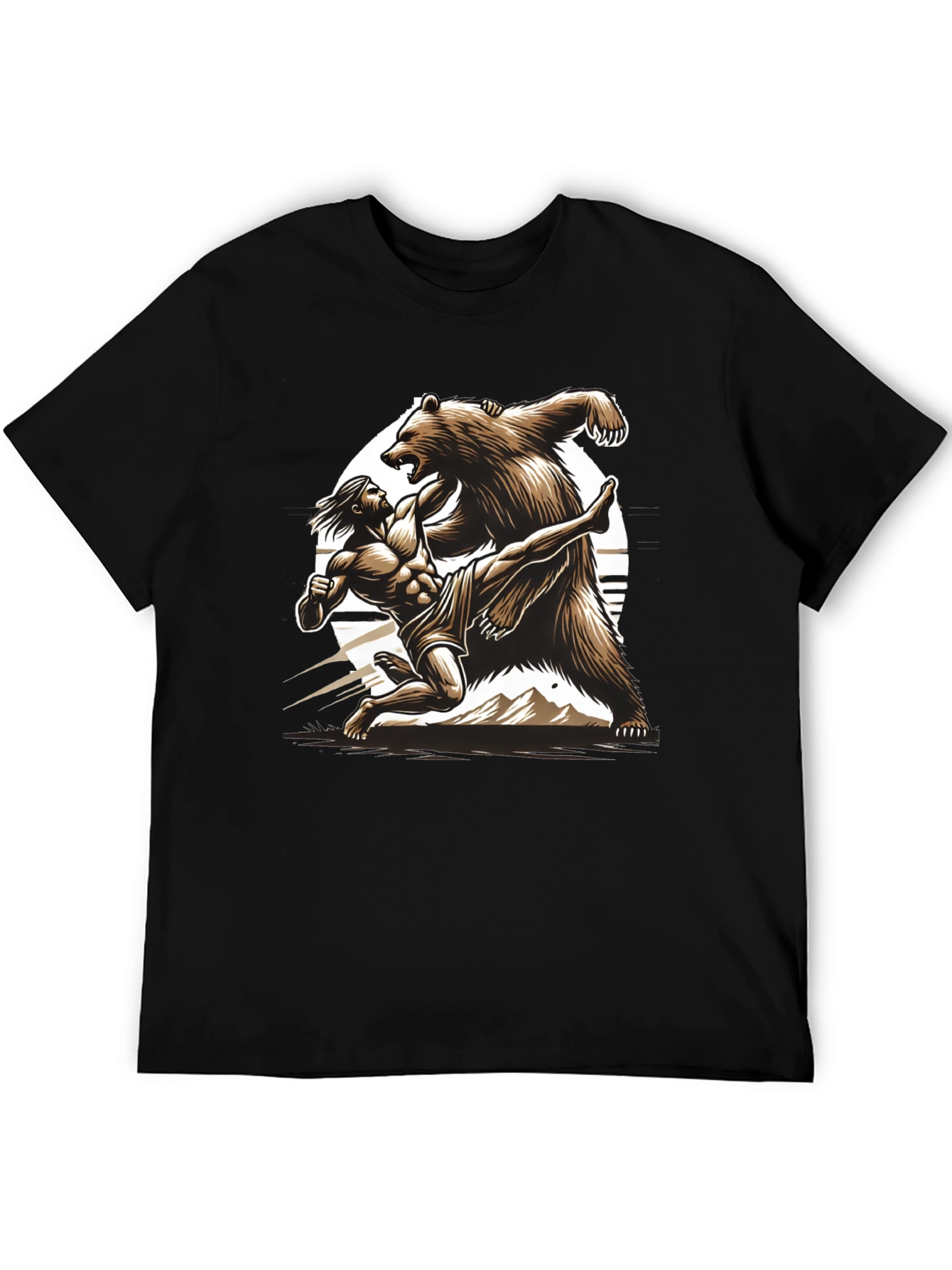 Man Vs Bear Graphic T-Shirt