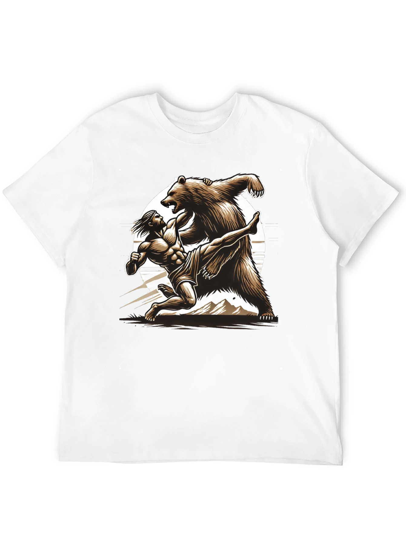 Man Vs Bear Graphic T-Shirt