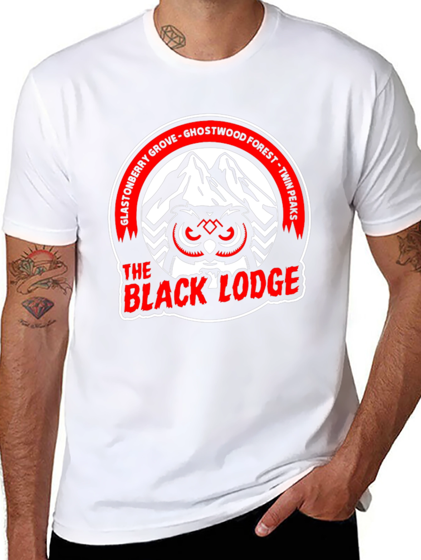 Twin Peaks Black Lodge Owl T-Shirt