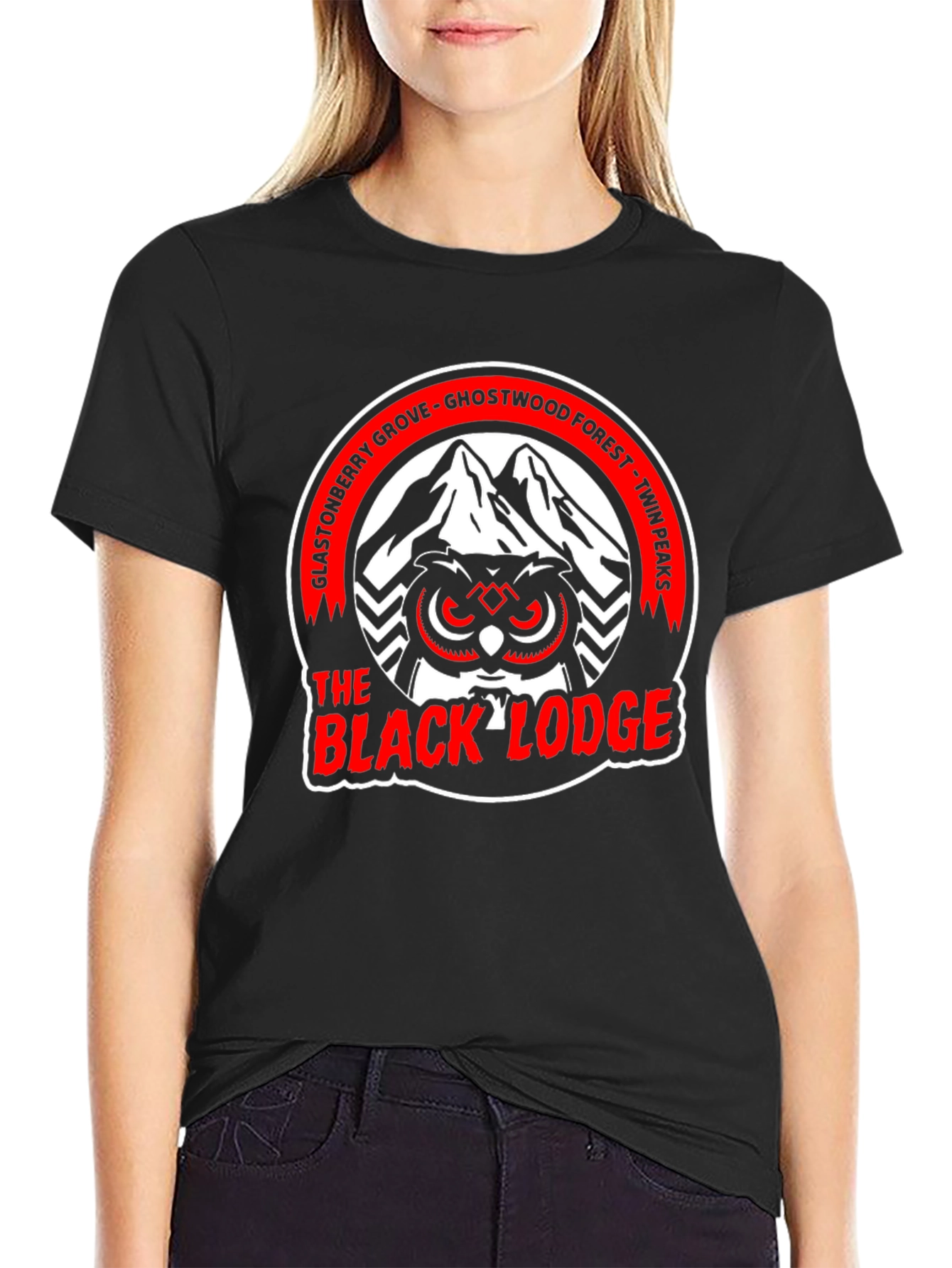 Twin Peaks Black Lodge Owl T-Shirt