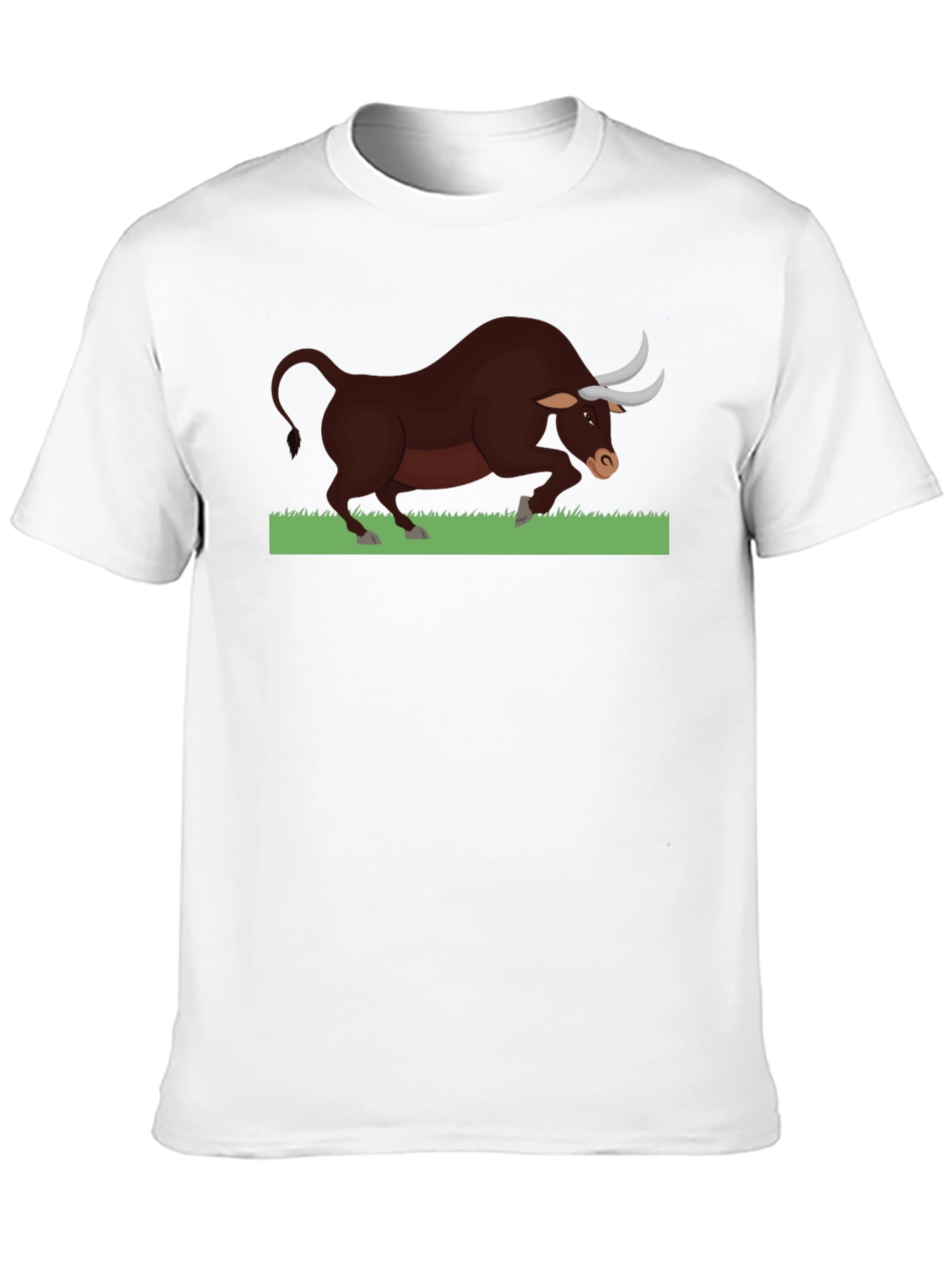 Bull Graphic Tee - Black Cotton Comfort