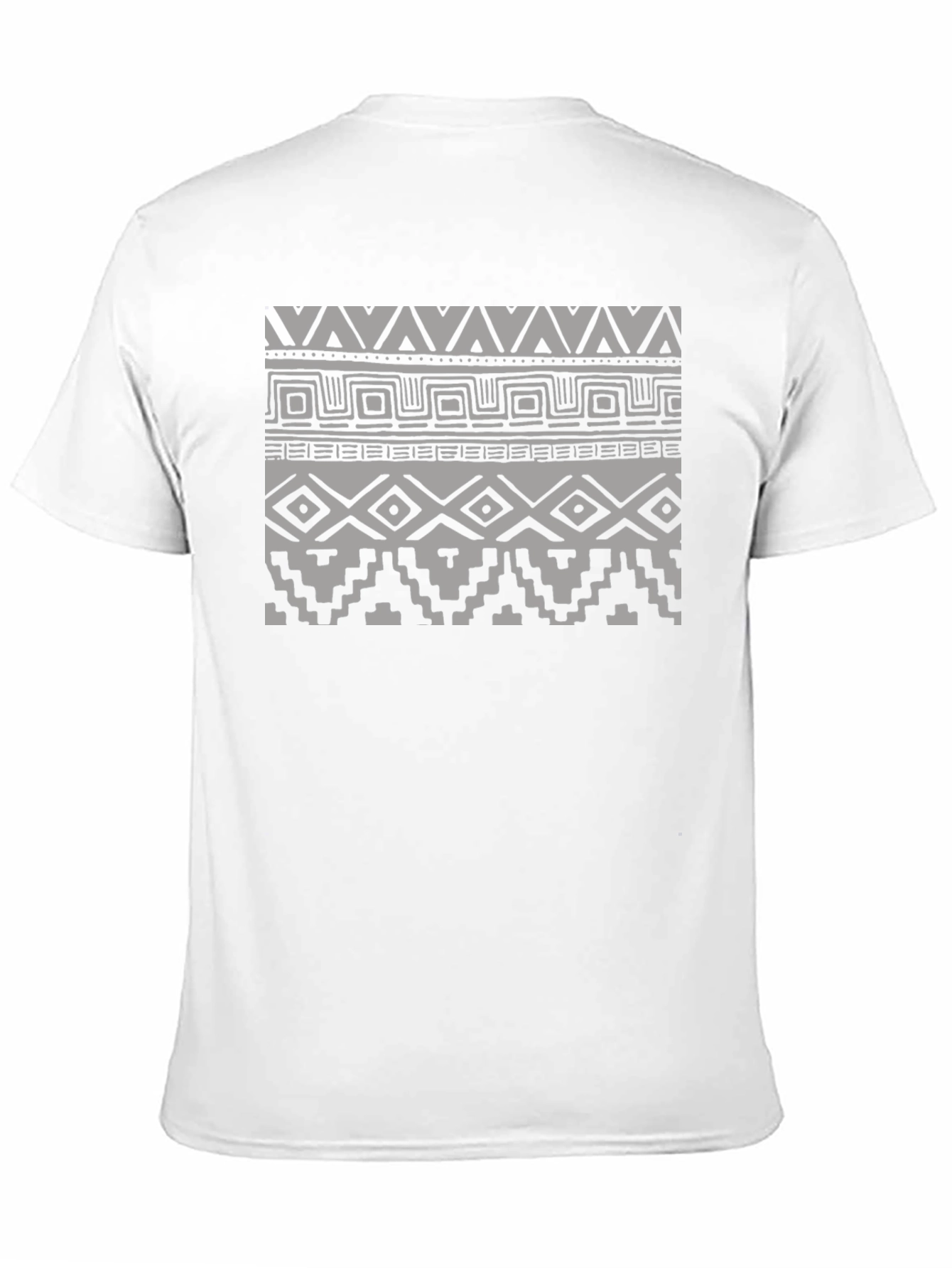 Tribal Patterned Black T-Shirt