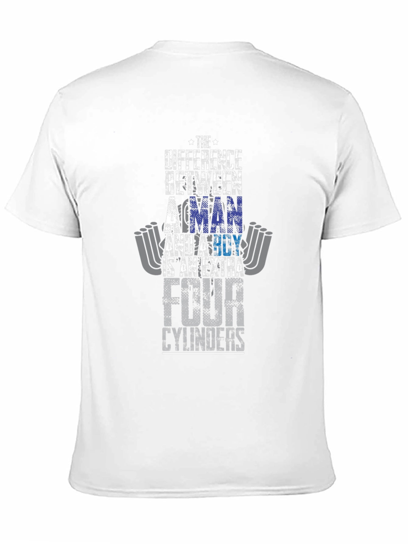 Man vs Boy 4 Cylinder Car Graphic T-Shirt