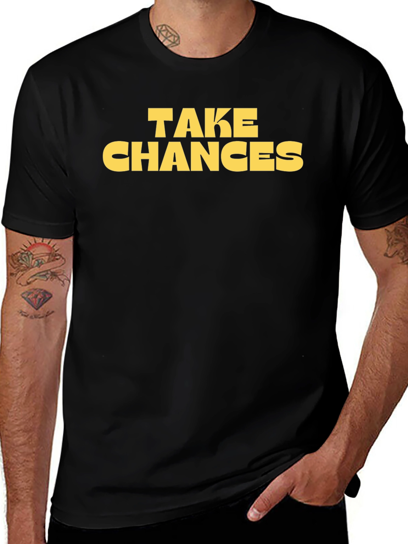 Take Chances Graphic Tee - Bold Statement Shirt