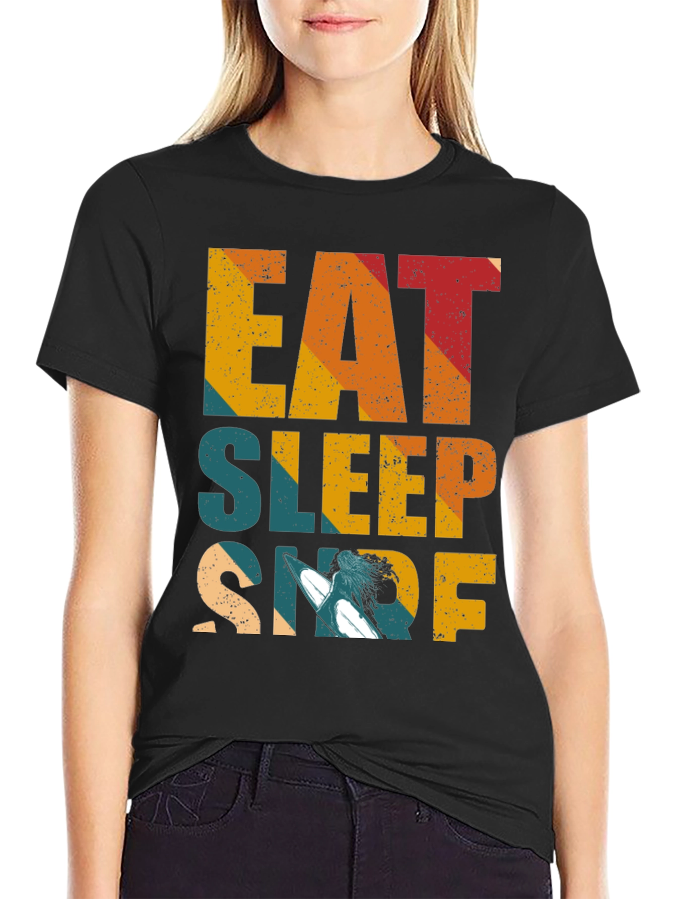 Eat Sleep Surf T-Shirt - Surfing Lifestyle Tee