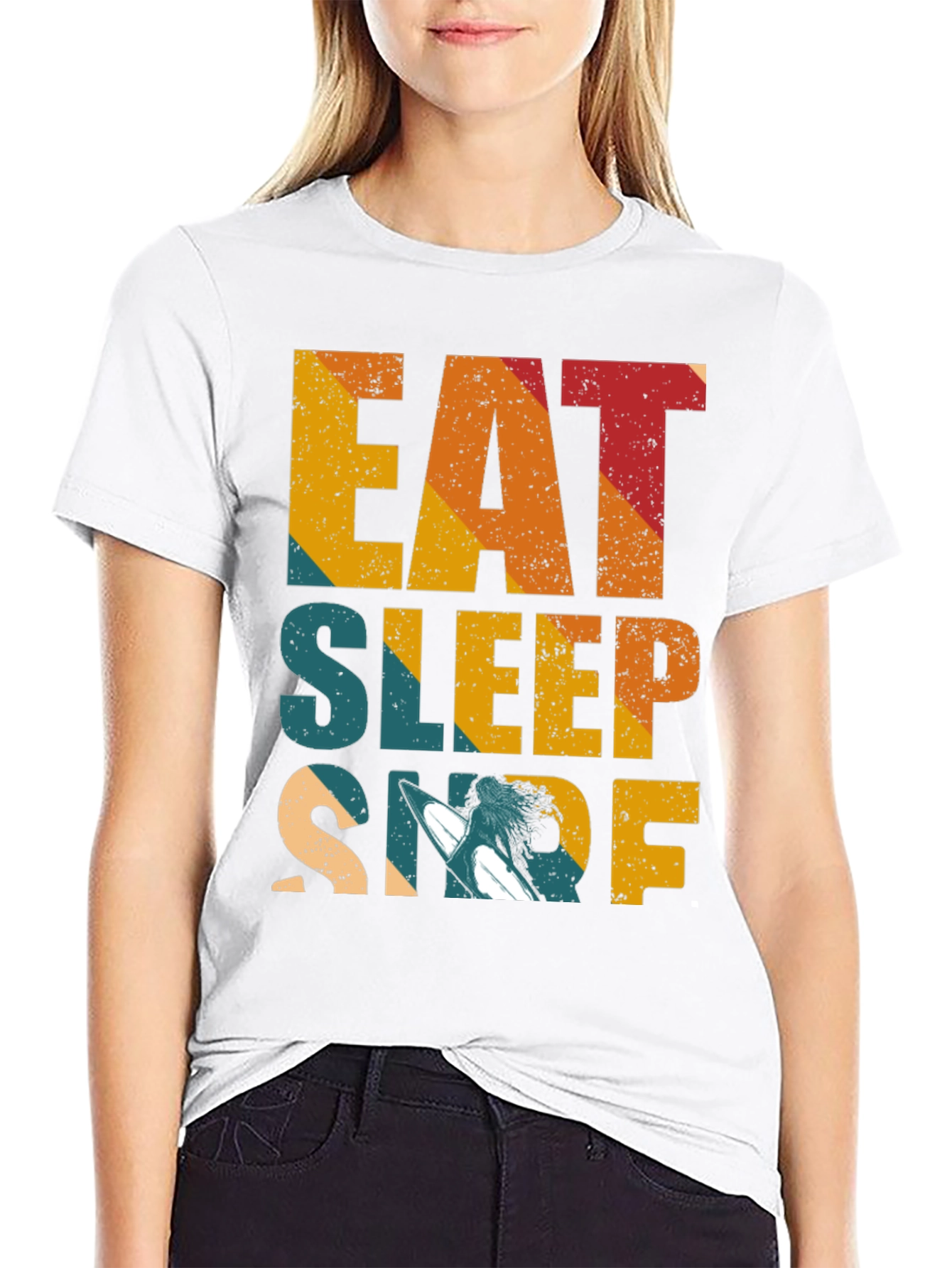 Eat Sleep Surf T-Shirt - Surfing Lifestyle Tee