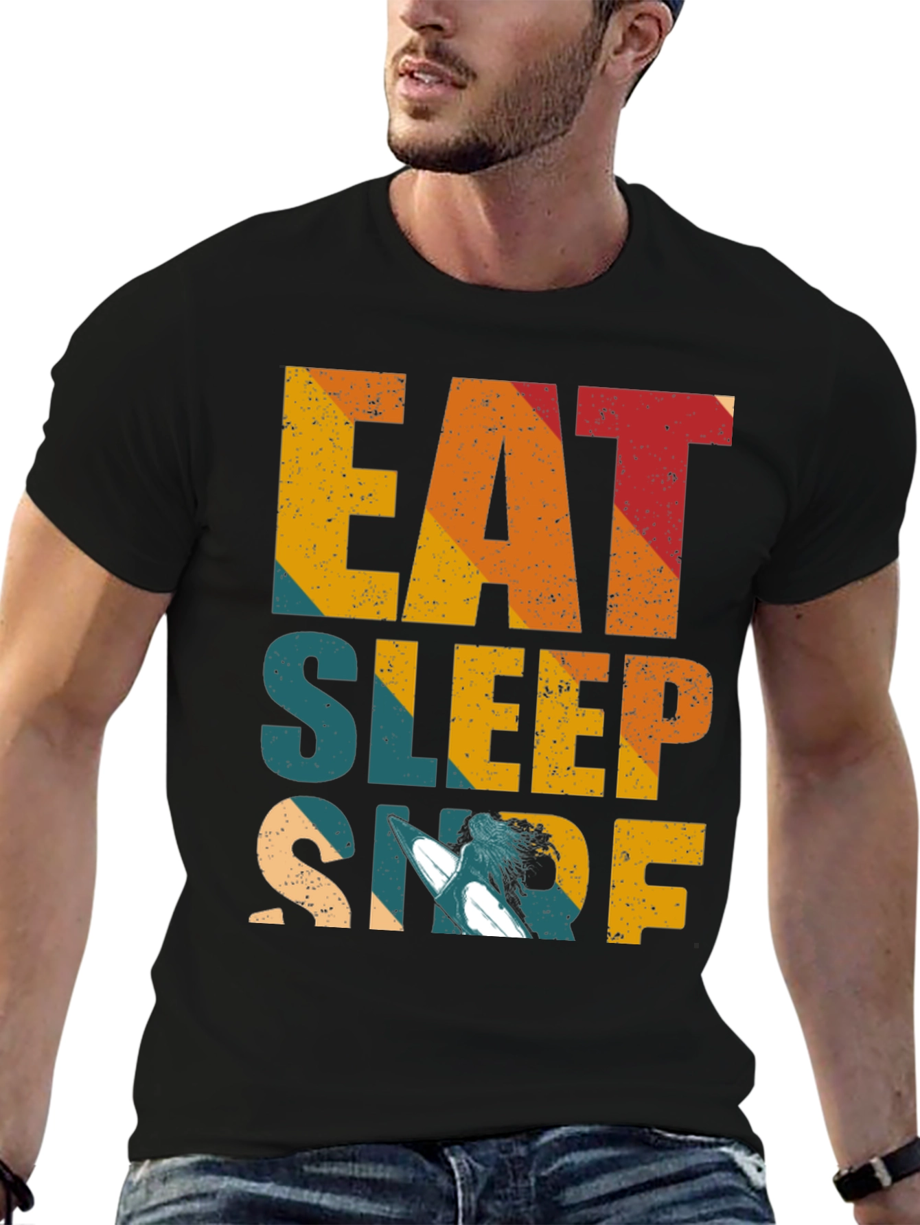 Eat Sleep Surf T-Shirt - Surfing Lifestyle Tee