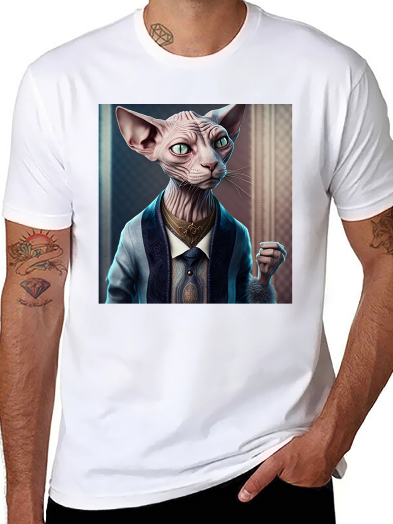 Sophisticated Sphynx Cat T-Shirt