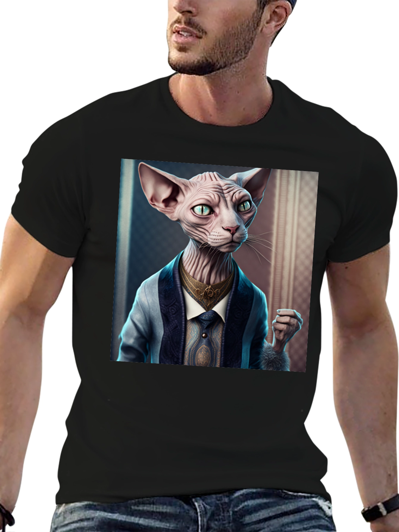 Sophisticated Sphynx Cat T-Shirt