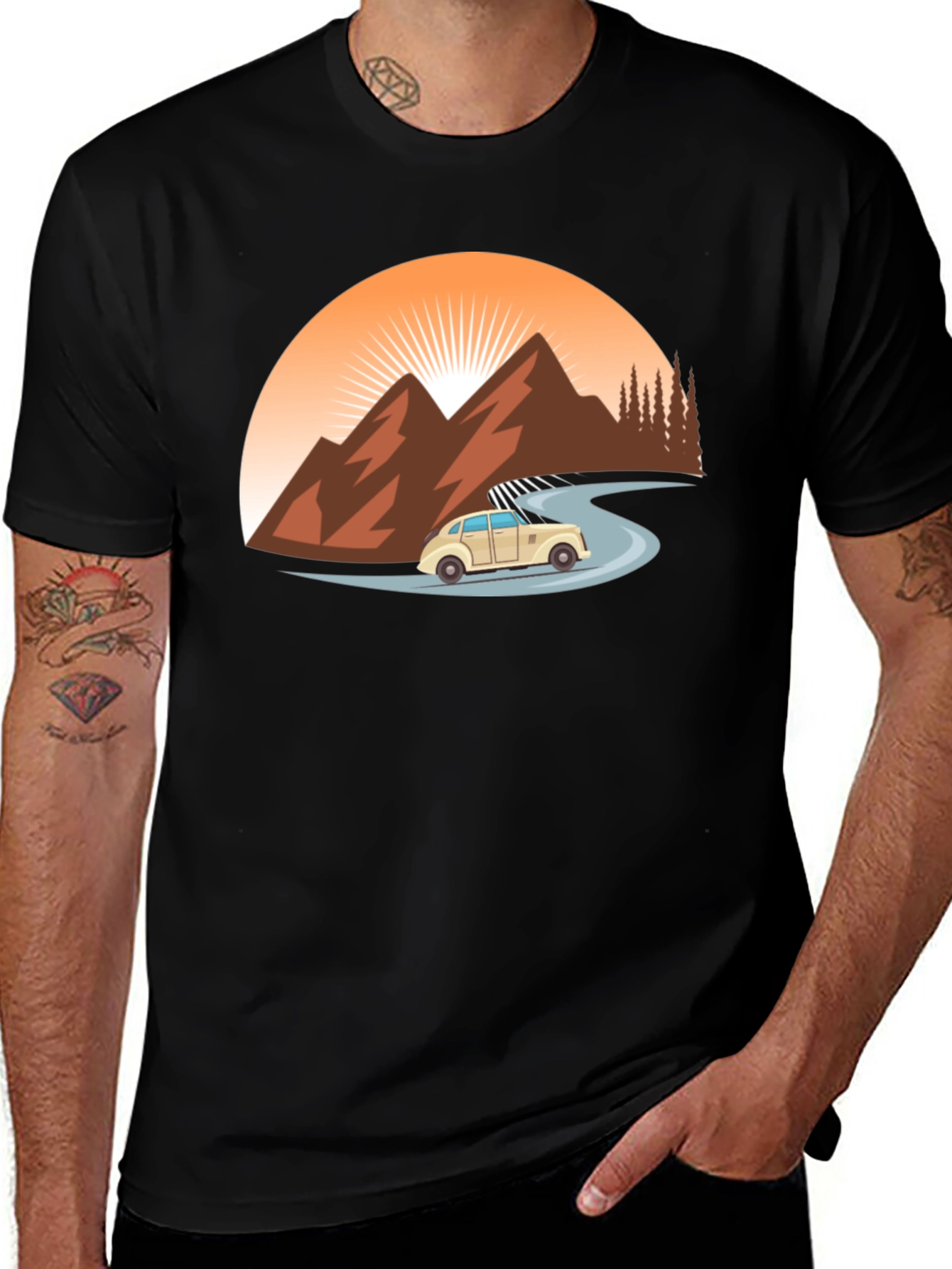 Retro Road Trip T-Shirt - Adventure Awaits!