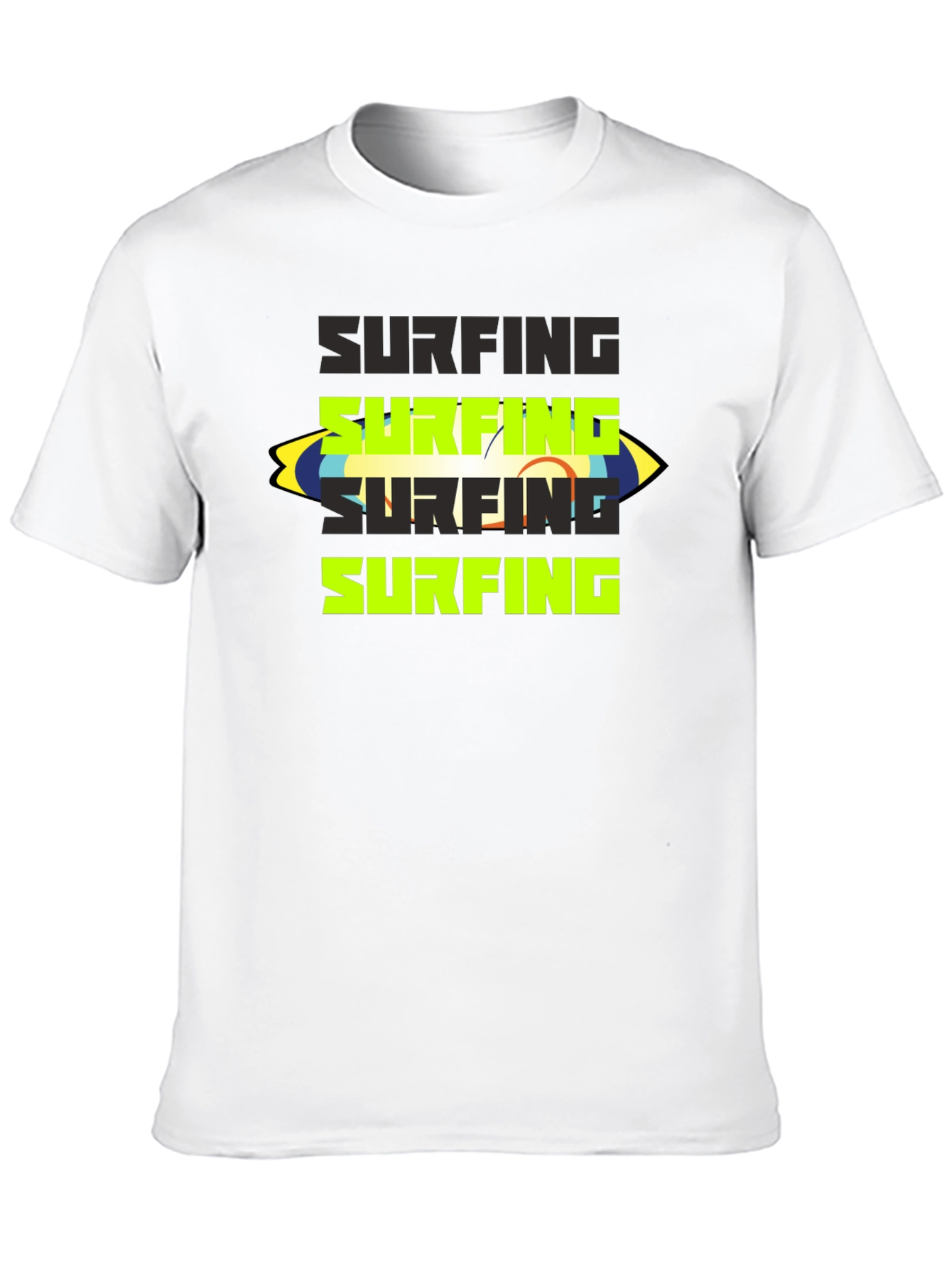 Surfing Graphic Tee - Black