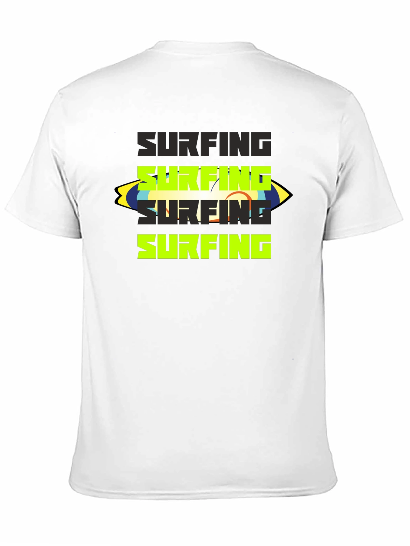 Surfing Graphic Tee - Black