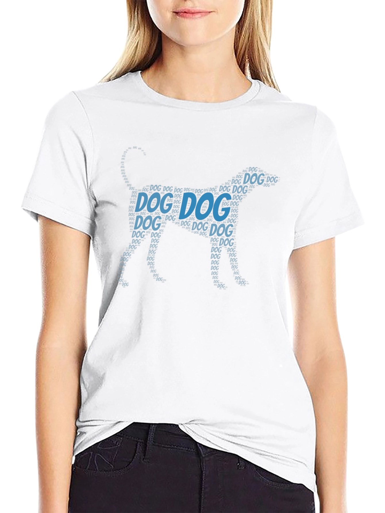Dog Word Art Graphic T-Shirt